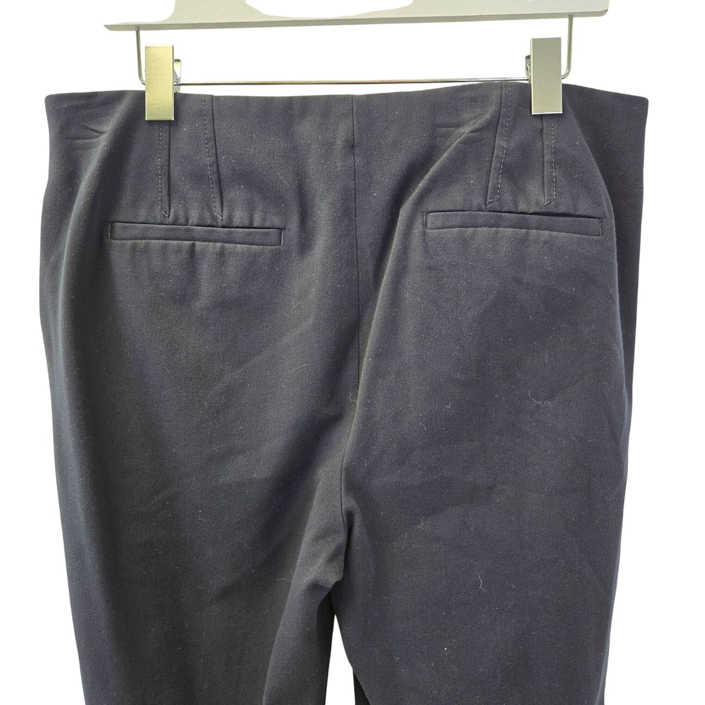 Talbots Side Zip Flat Front Crop Trouser Pants Size 14