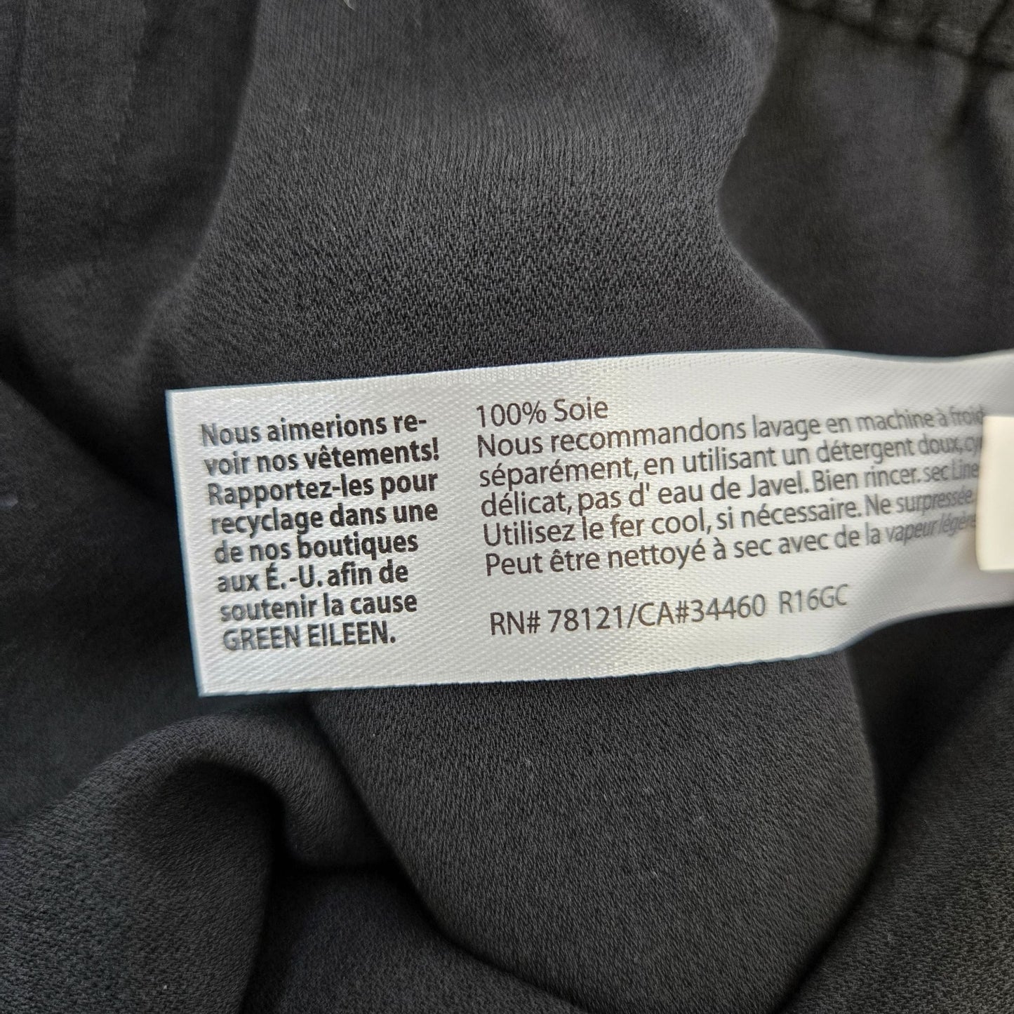 Eileen Fisher 100% Silk Pants Size Medium