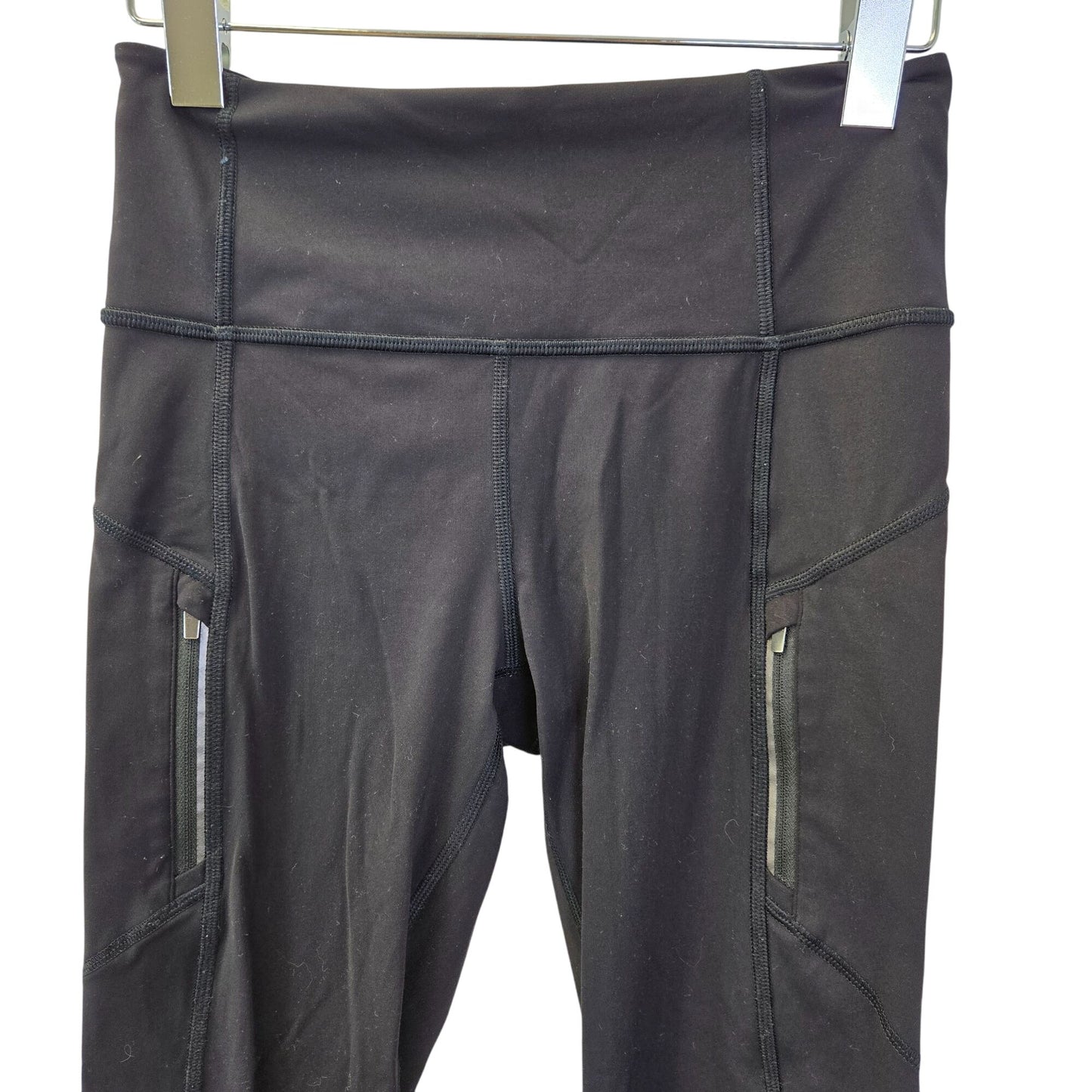 Athleta Rainier Activewear Zip Pocket Crop Tights Leggings Size XS