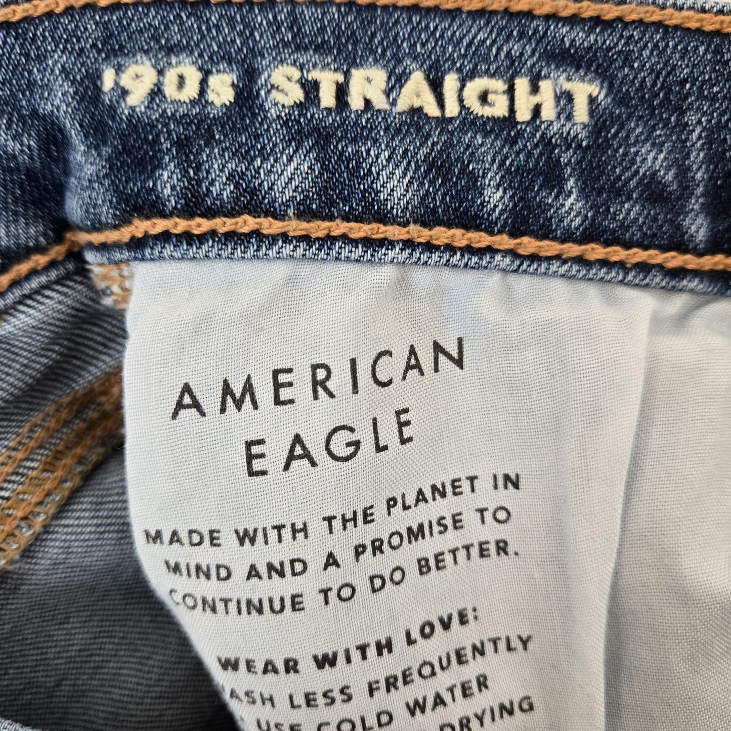 American Eagle 90's Straight Leg Jeans Size 2 Short