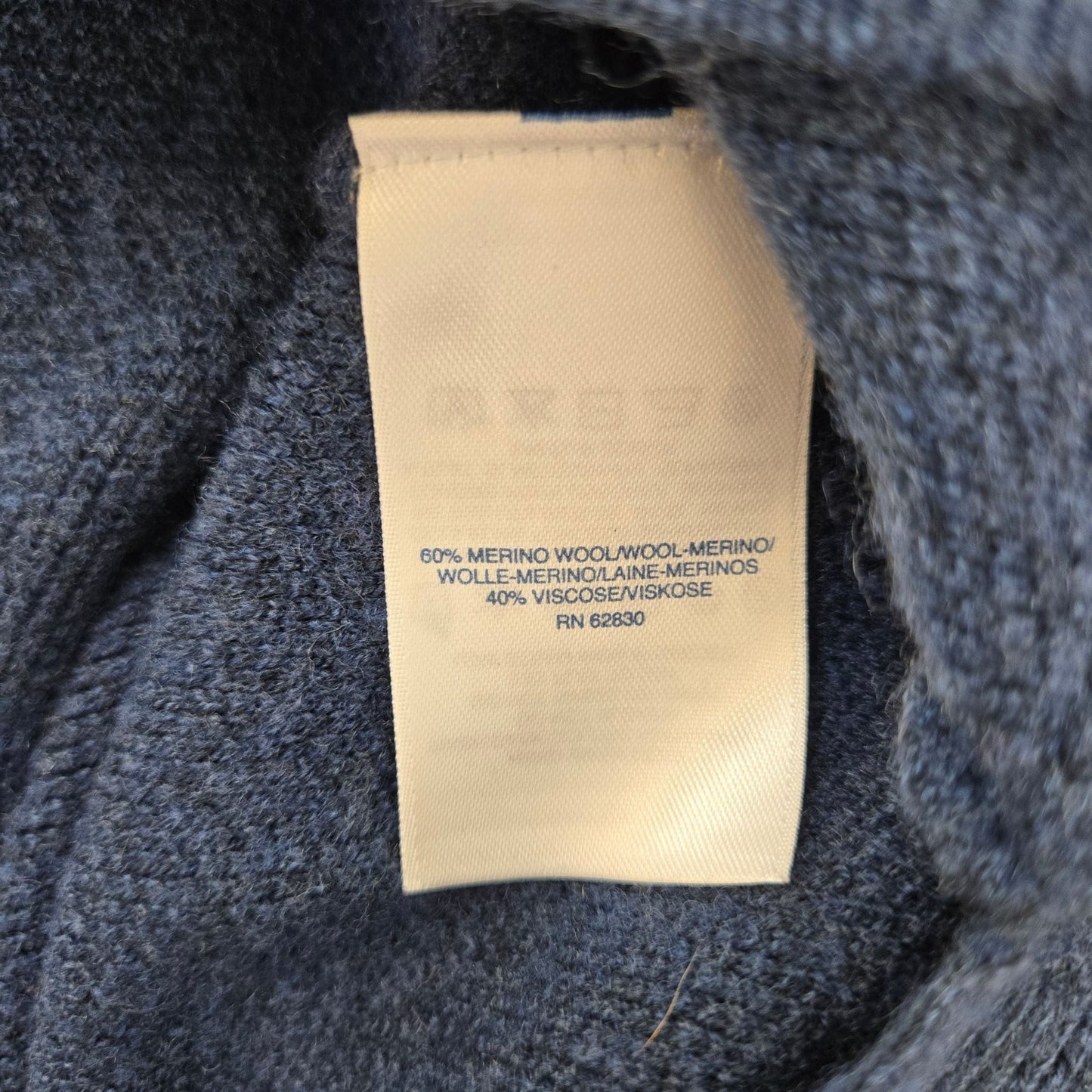 Lands' End Wool & Viscose Blend Crewneck Sweater Size Large