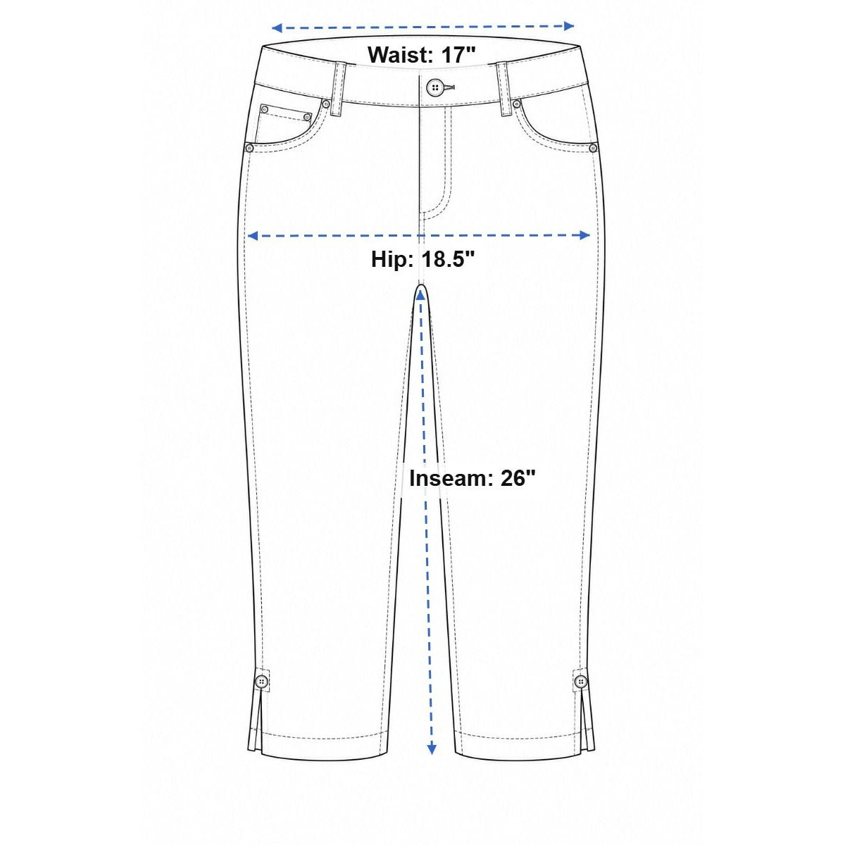 Chico's Pull On Split Hem Ankle Pants Size Chico's 1.5/10