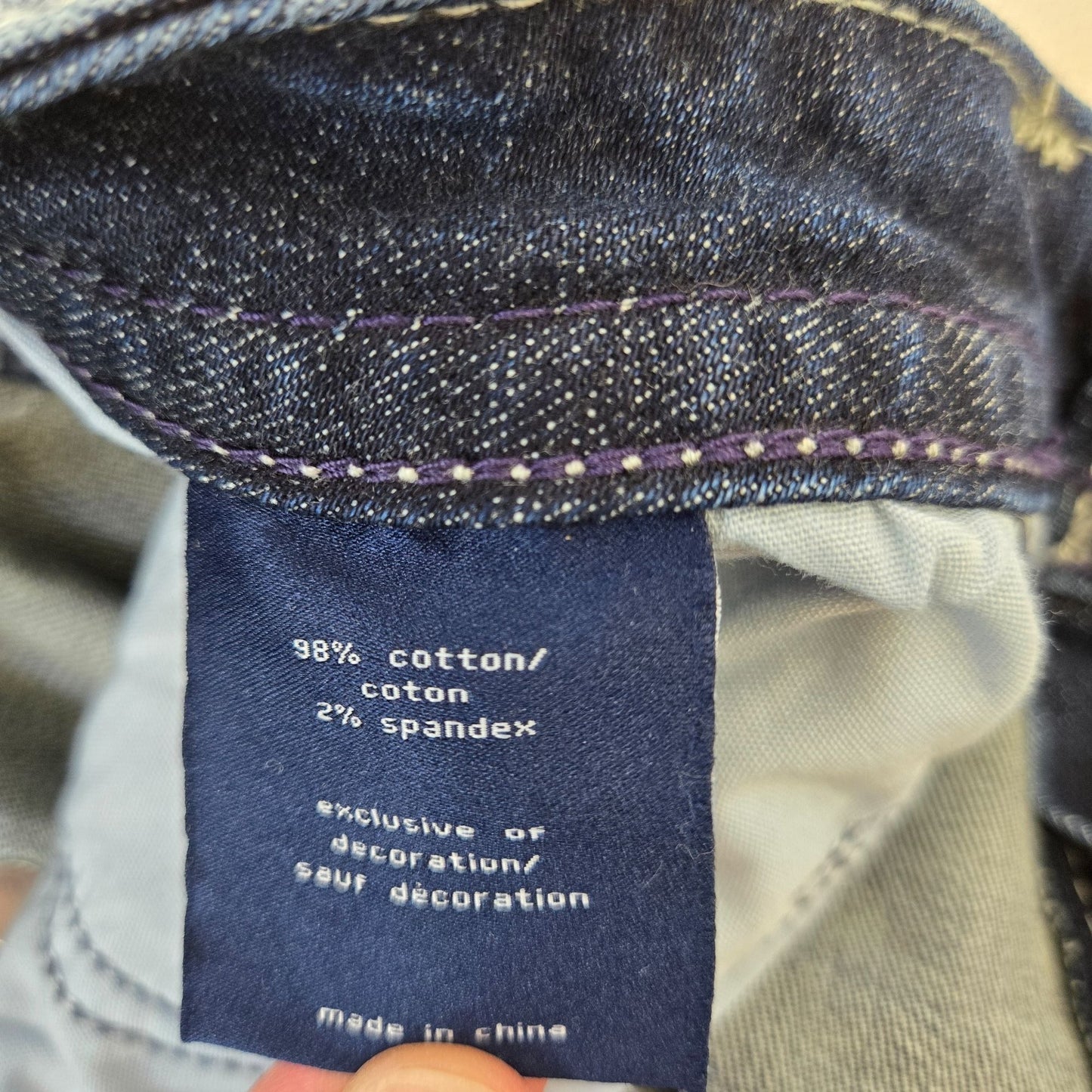 Vigoss New York Slim Bootcut Whipstitch Jeans Size 10