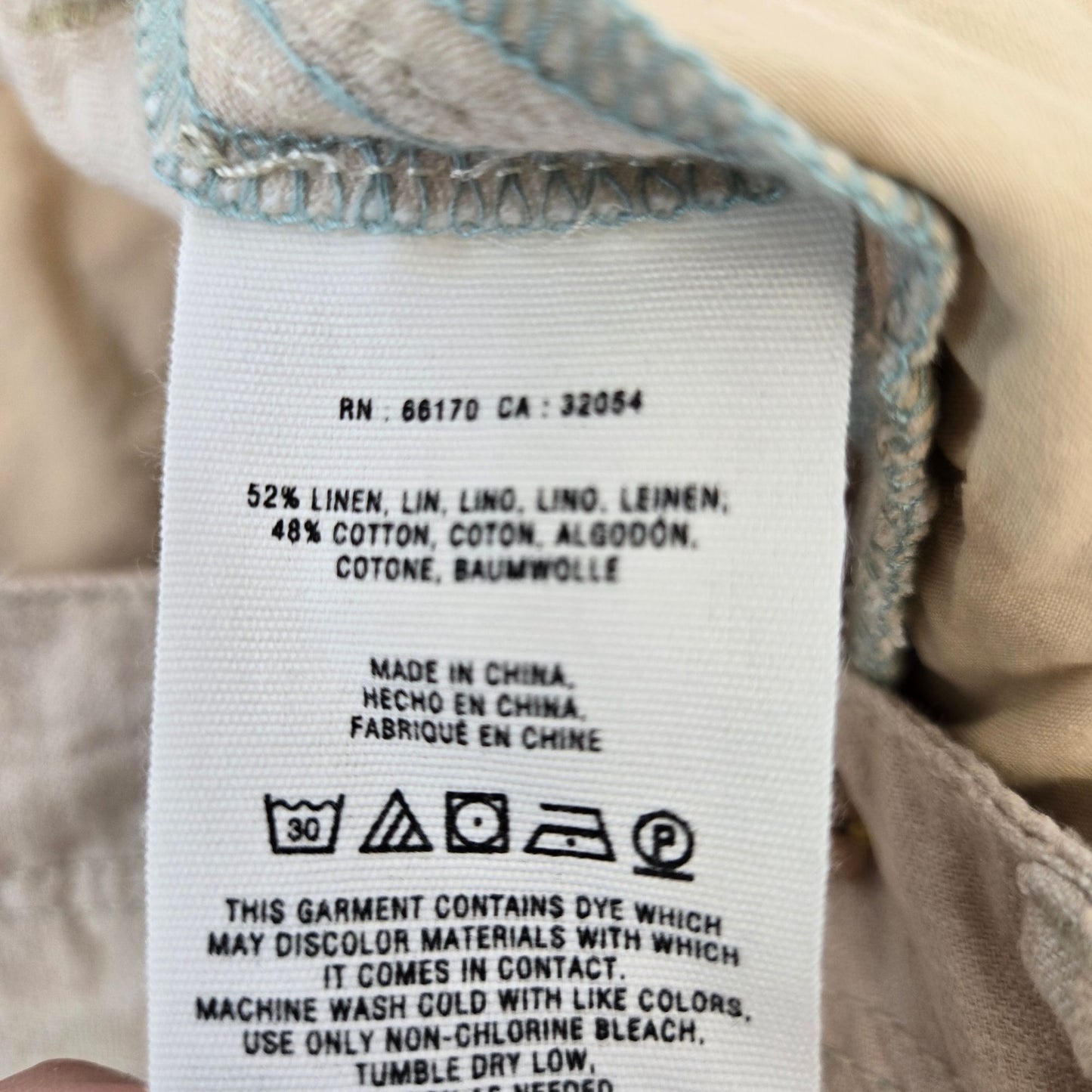 Anthro Pilcro and the Letterpress Linen Blend Wide Leg Pants Size 4 Petite