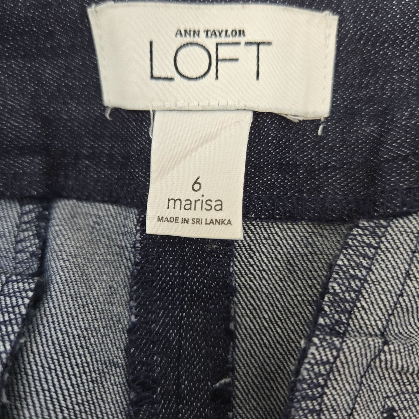 Ann Taylor Marisa Fit Flare Denim-Like Trouser Pants Size 6
