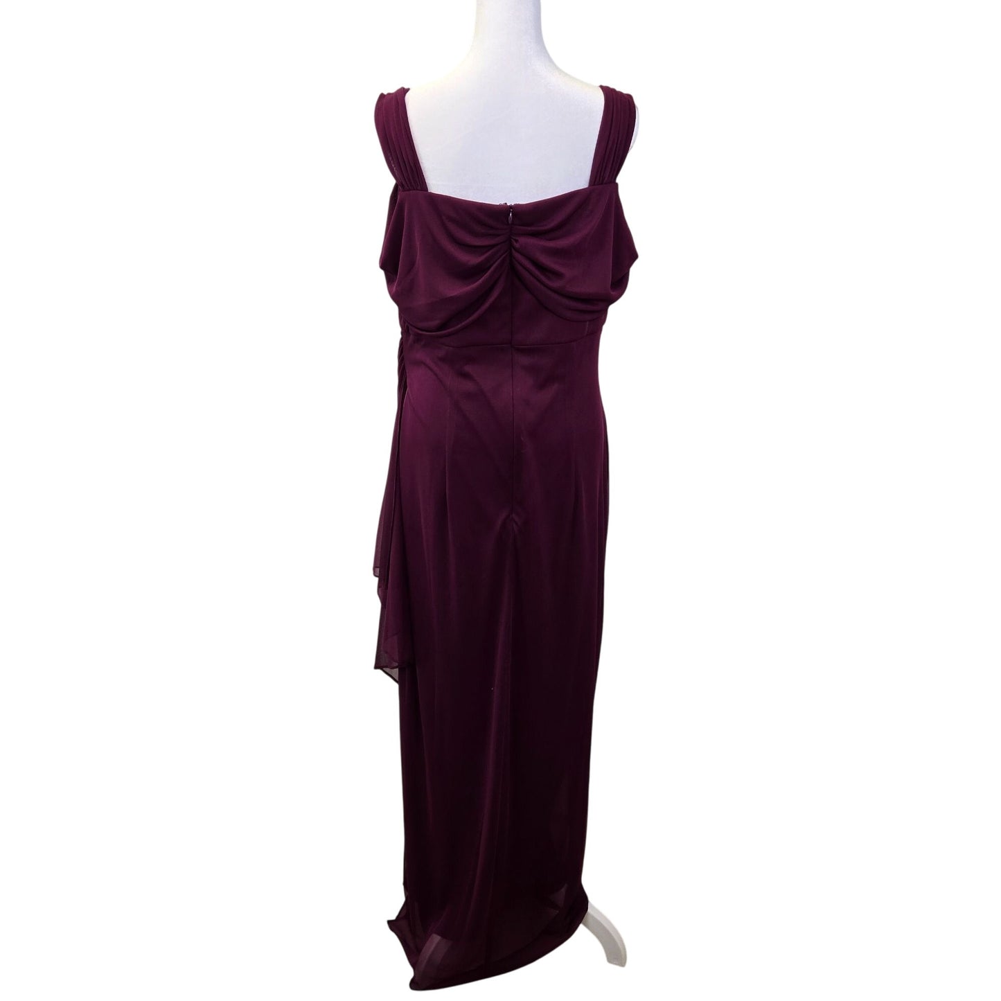 Alex Evenings Flutter Sleeve Side Ruched Special Occasion Dress Size 12