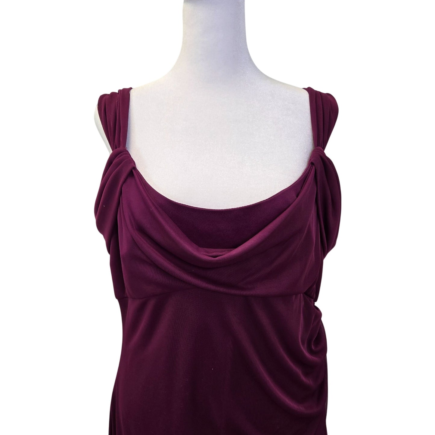 Alex Evenings Flutter Sleeve Side Ruched Special Occasion Dress Size 12