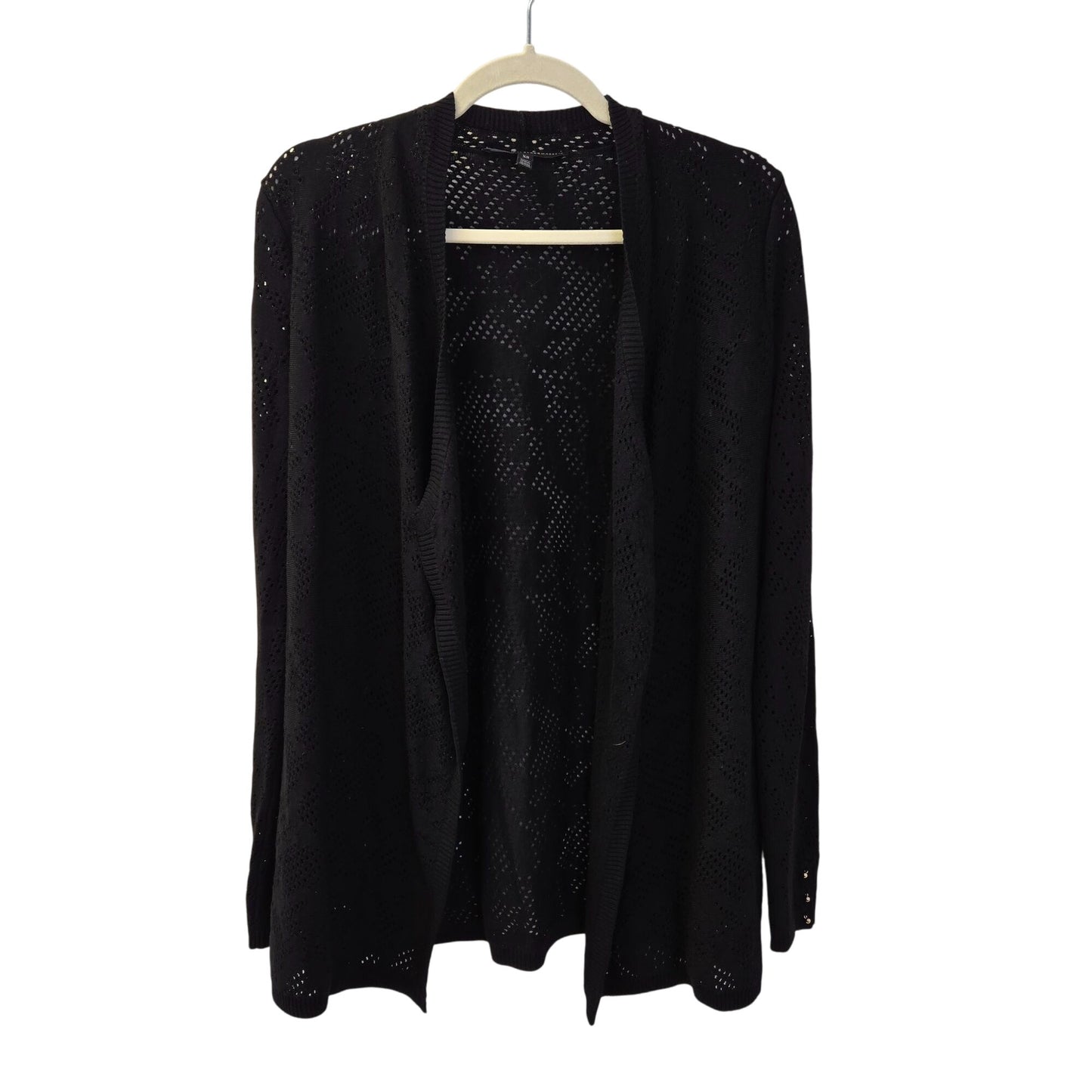 White House Black Market Open Crochet Knit Cardigan Sweater Size XS