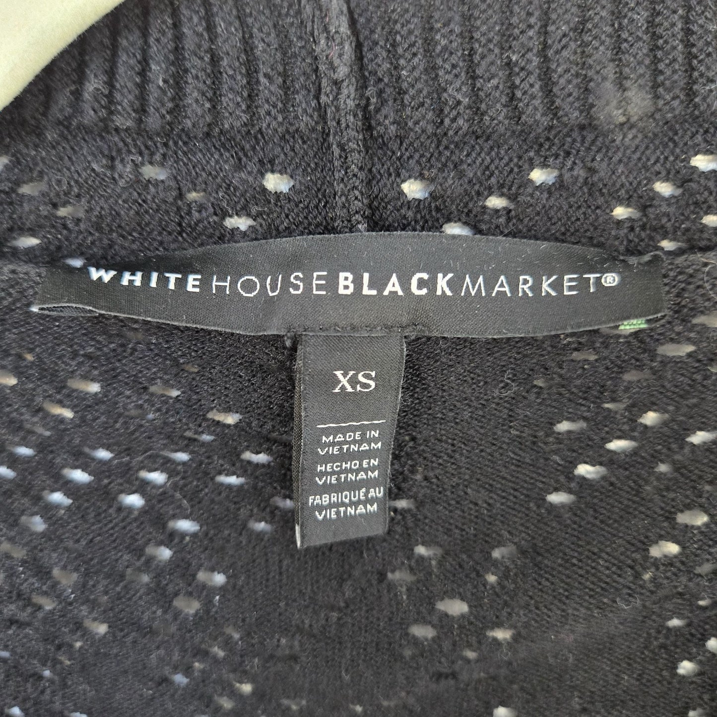 White House Black Market Open Crochet Knit Cardigan Sweater Size XS