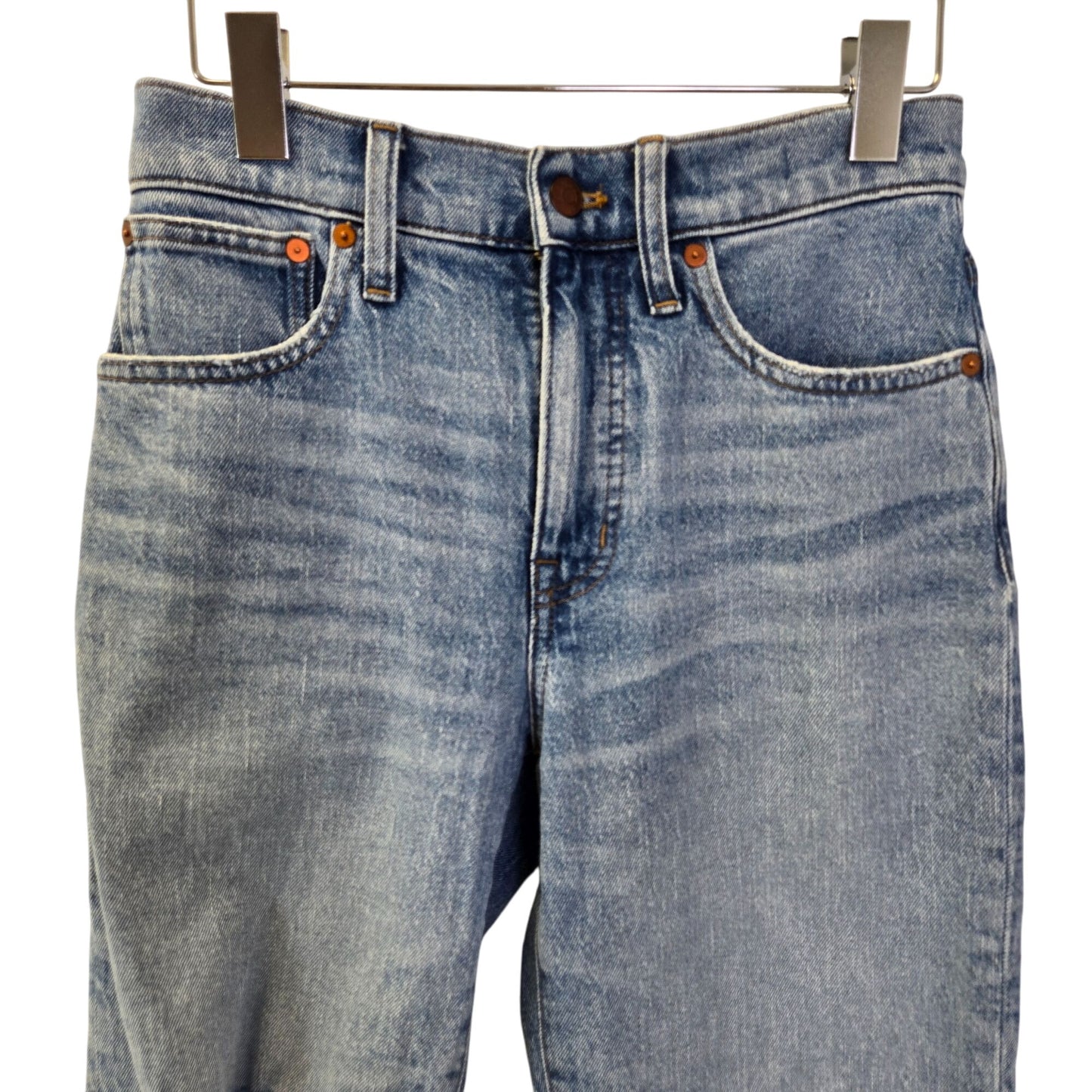 Madewell The Perfect Vintage Straight Distressed Jeans Size 25 Petite