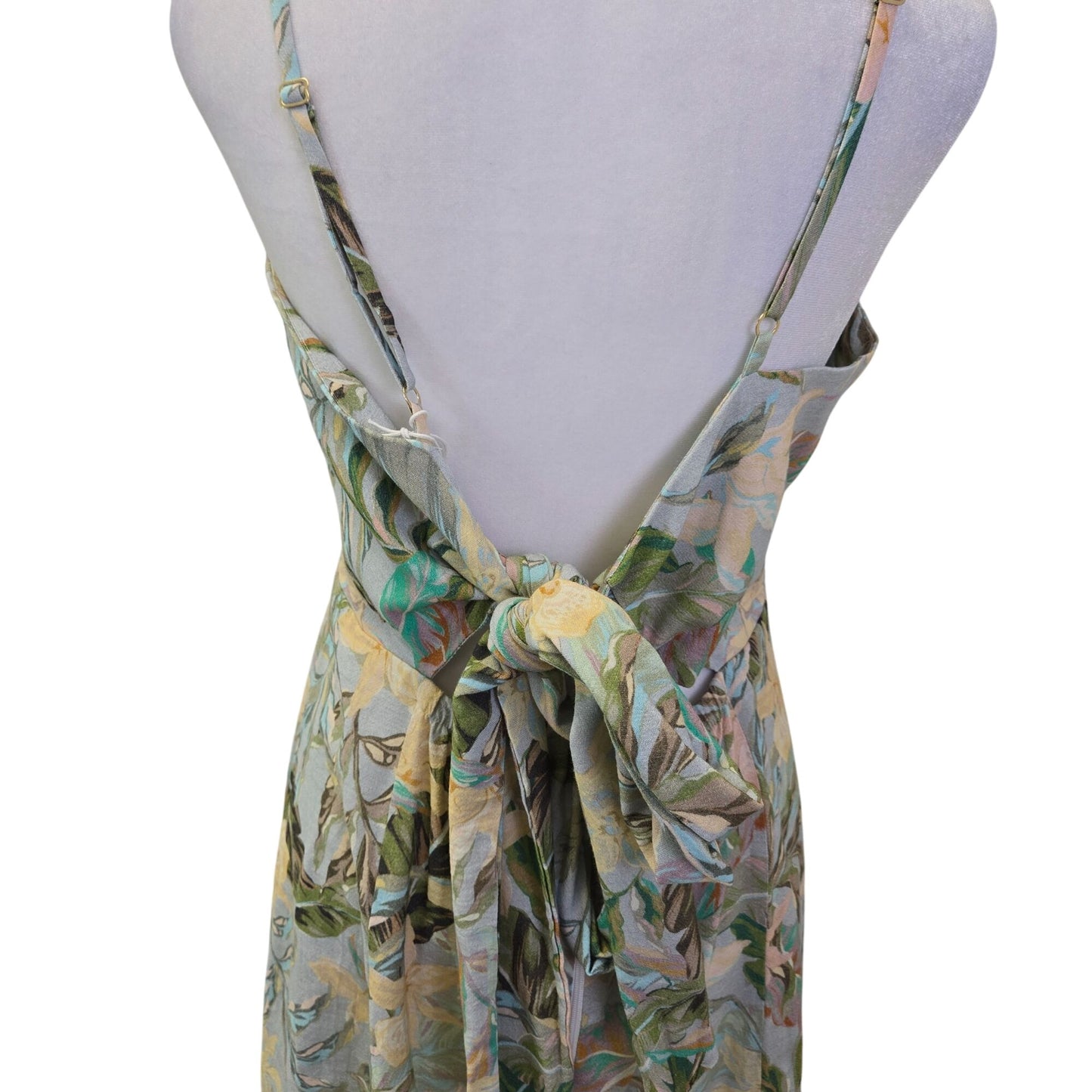 NWT Show Me Your MuMu Floral Lauren Tie Mini Dress Size Large