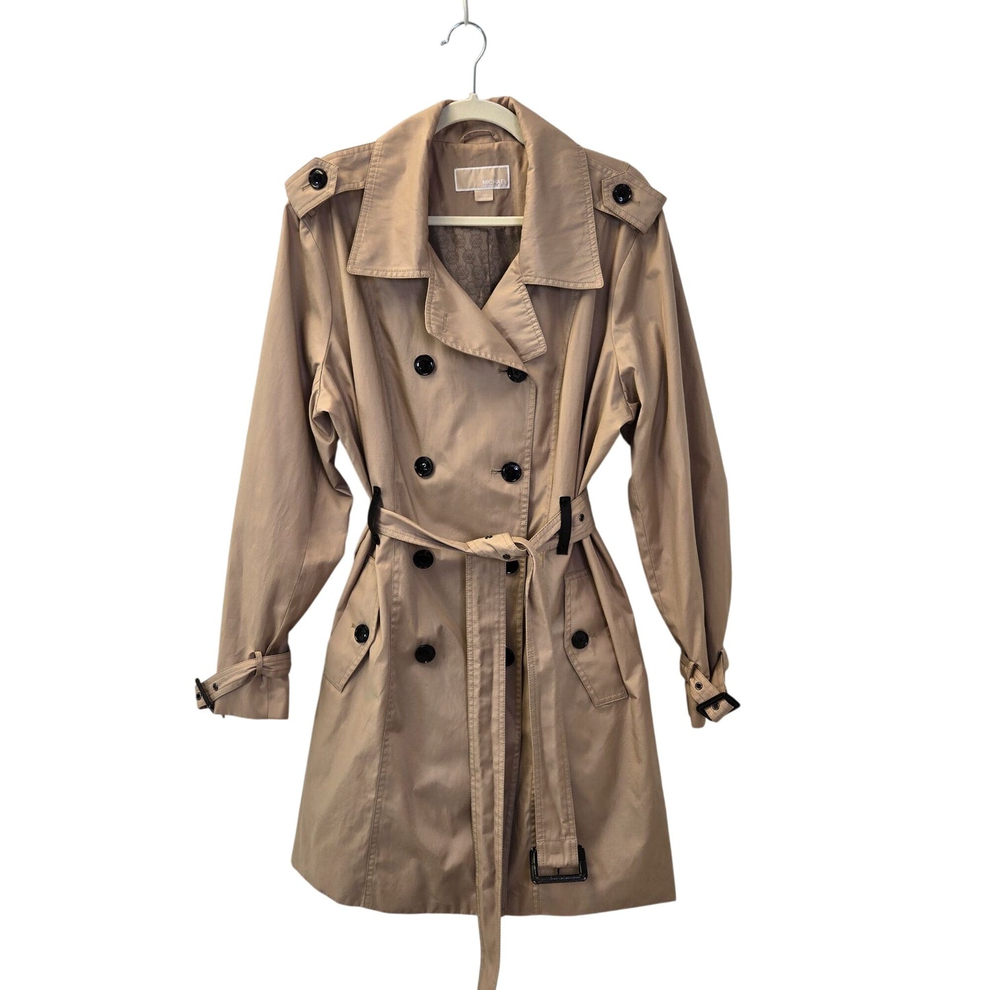 Michael Michael Kors Belted Double-Breasted Trench Coat Size XXL