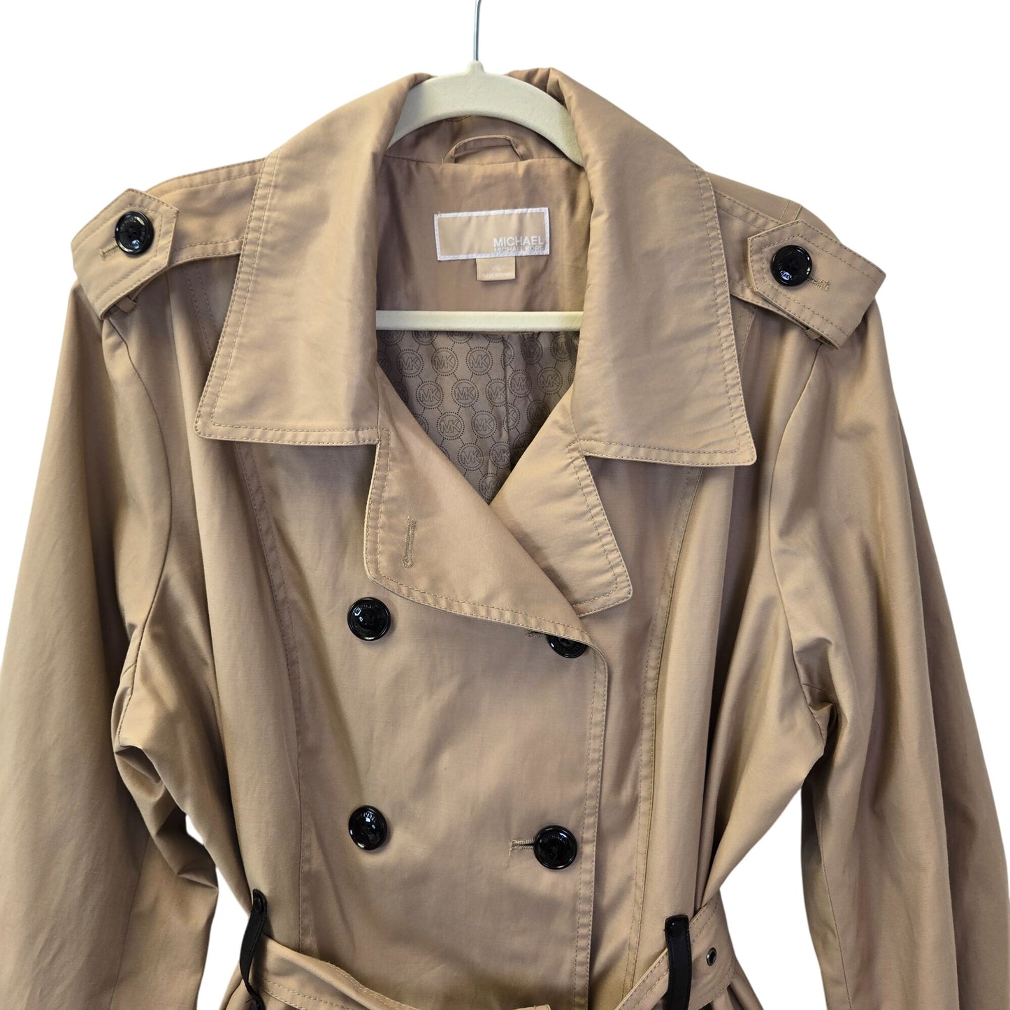 Michael Michael Kors Belted Double-Breasted Trench Coat Size XXL