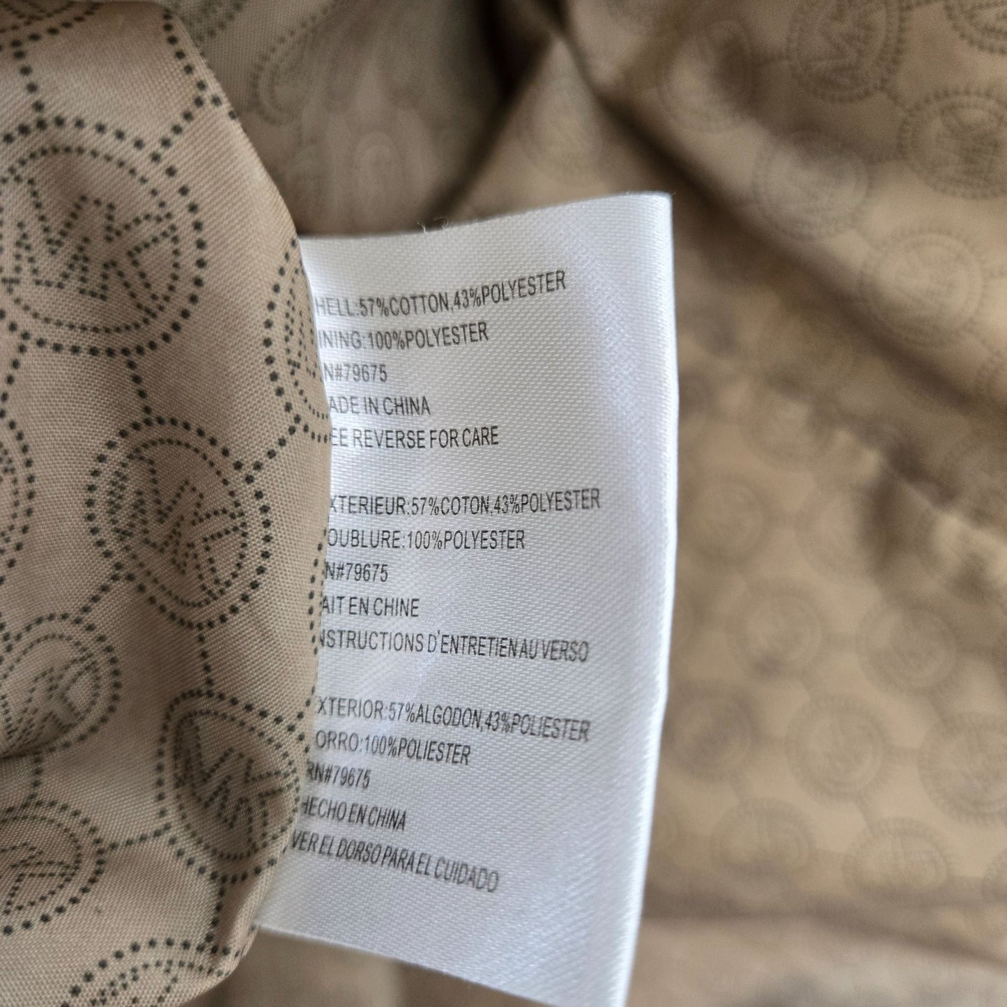 Michael Michael Kors Belted Double-Breasted Trench Coat Size XXL