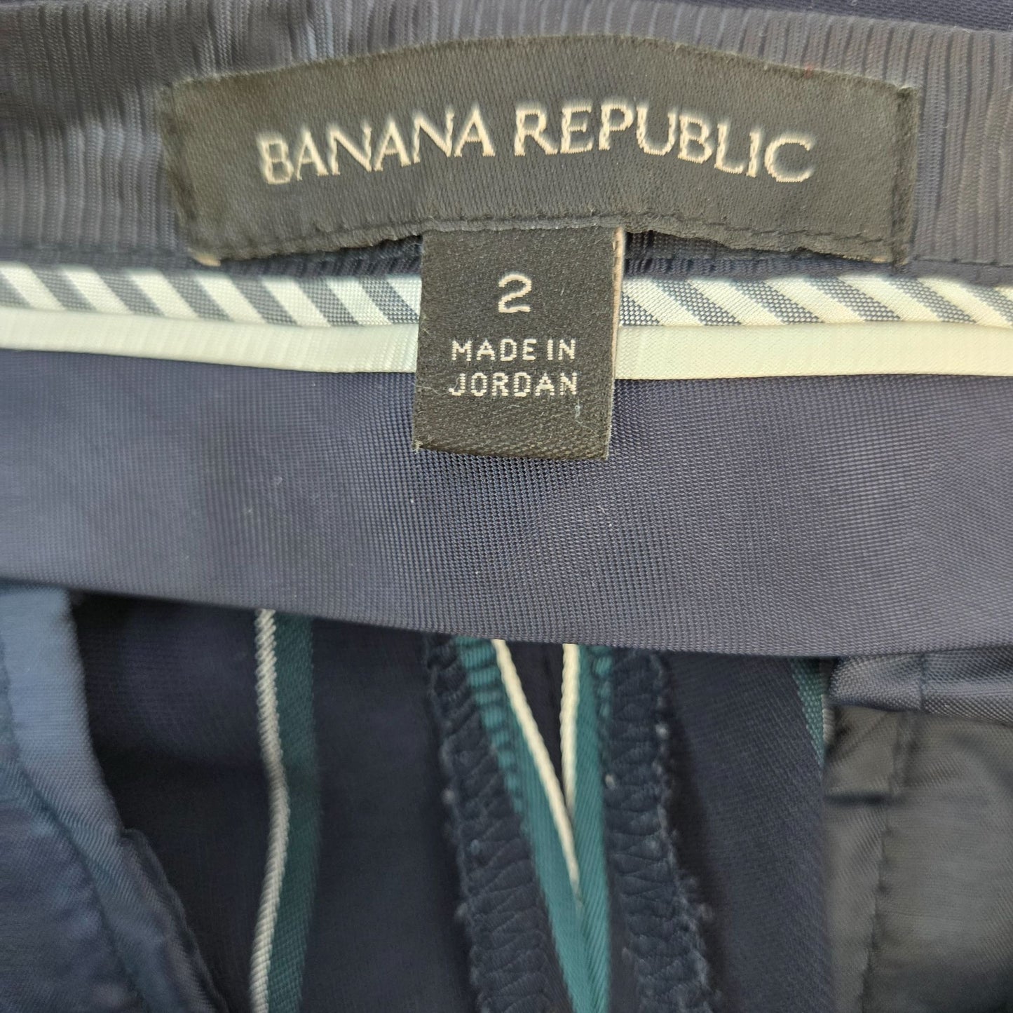 Banana Republic Avery Fit Striped Trouser Pants Size 2