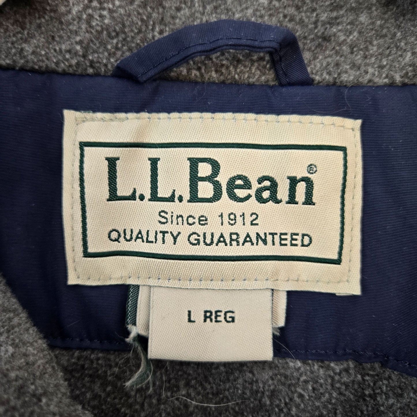 L.L. Bean Fleece Lined Warm Up Bomber Jacket Size Large
