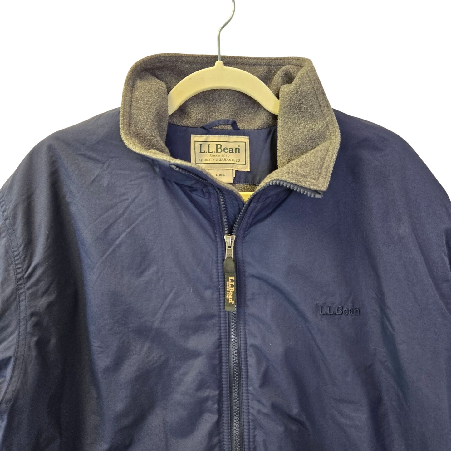 L.L. Bean Fleece Lined Warm Up Bomber Jacket Size Large