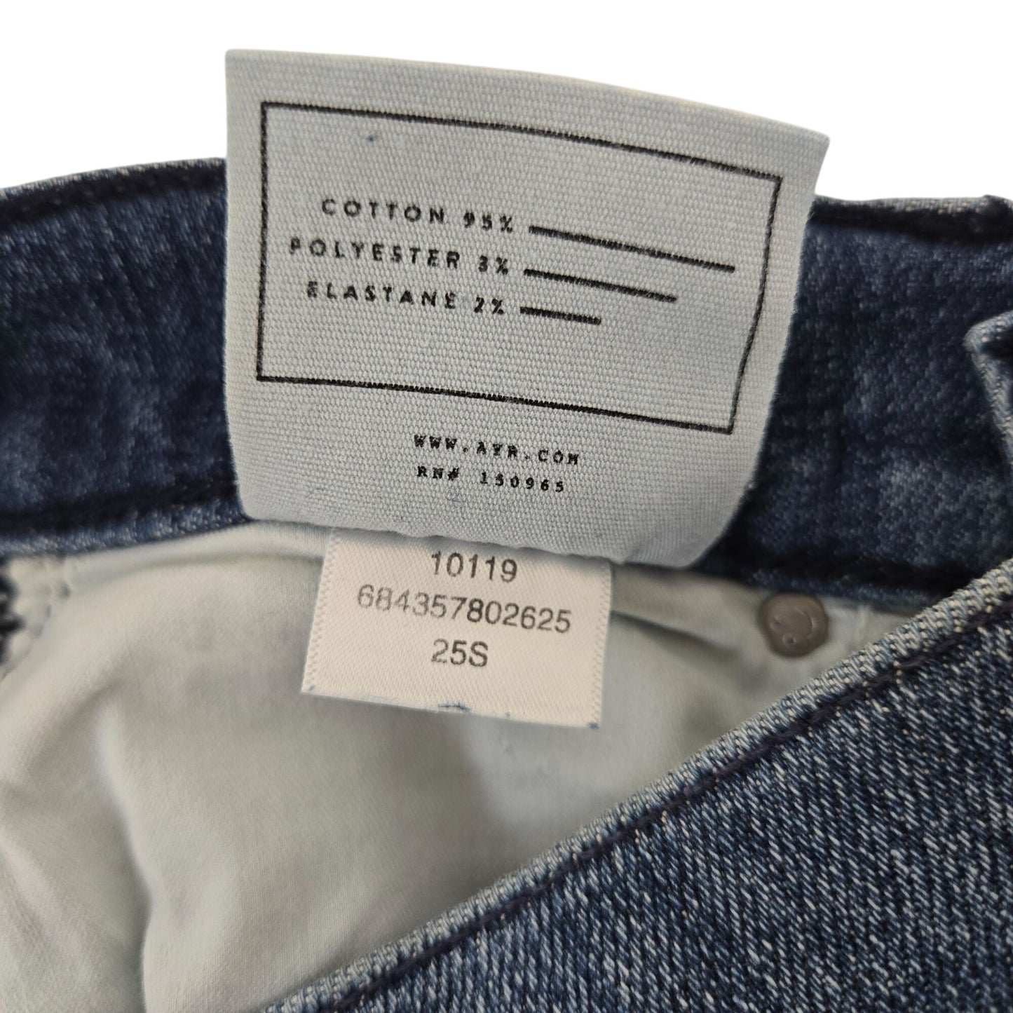 AYR The Pop Raw Hem Straight Leg Jeans Size 25 Short