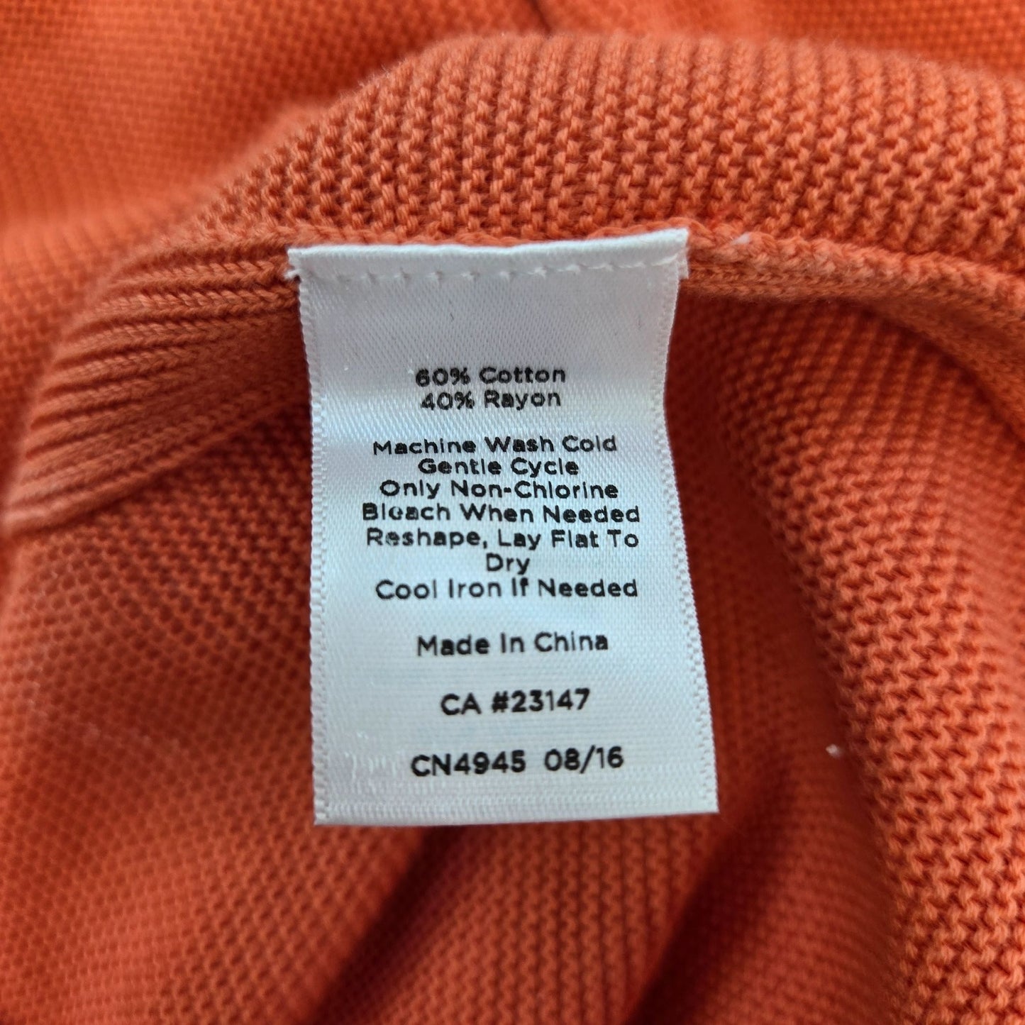 Talbots Outlet Textured Split Hem Crewneck Tunic Sweater Size Large