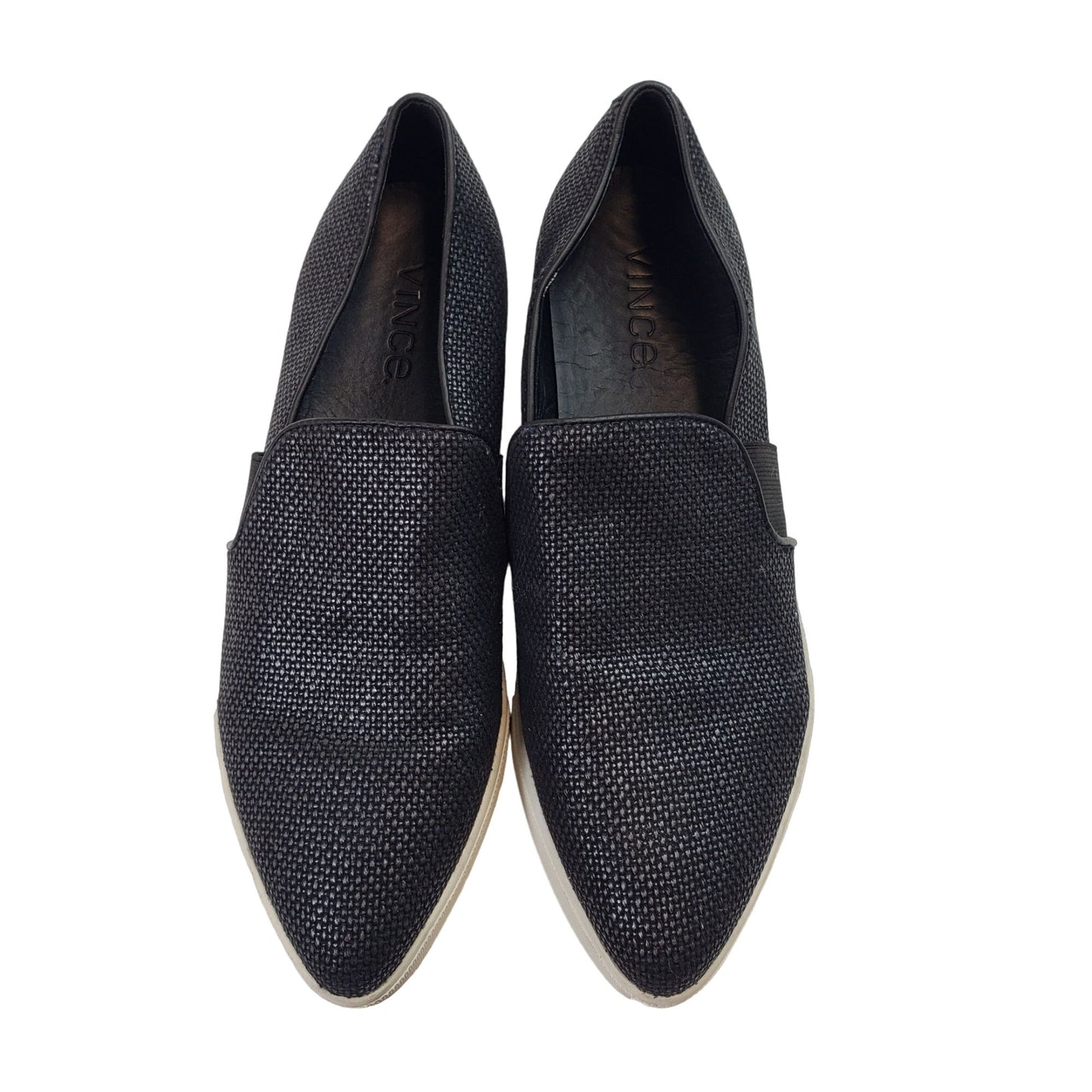 Vince Pierce Point-Toe Woven Slip-On Sneakers Size 6.5