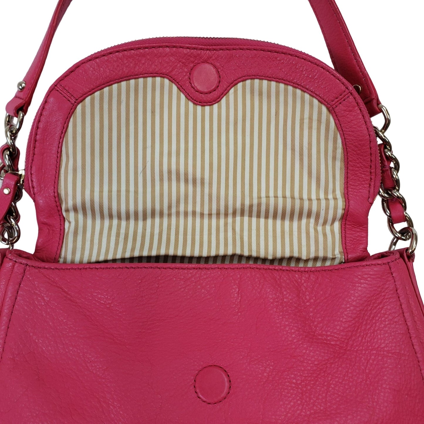 Kate Spade Pink Pebble Leather Shoulder Handbag