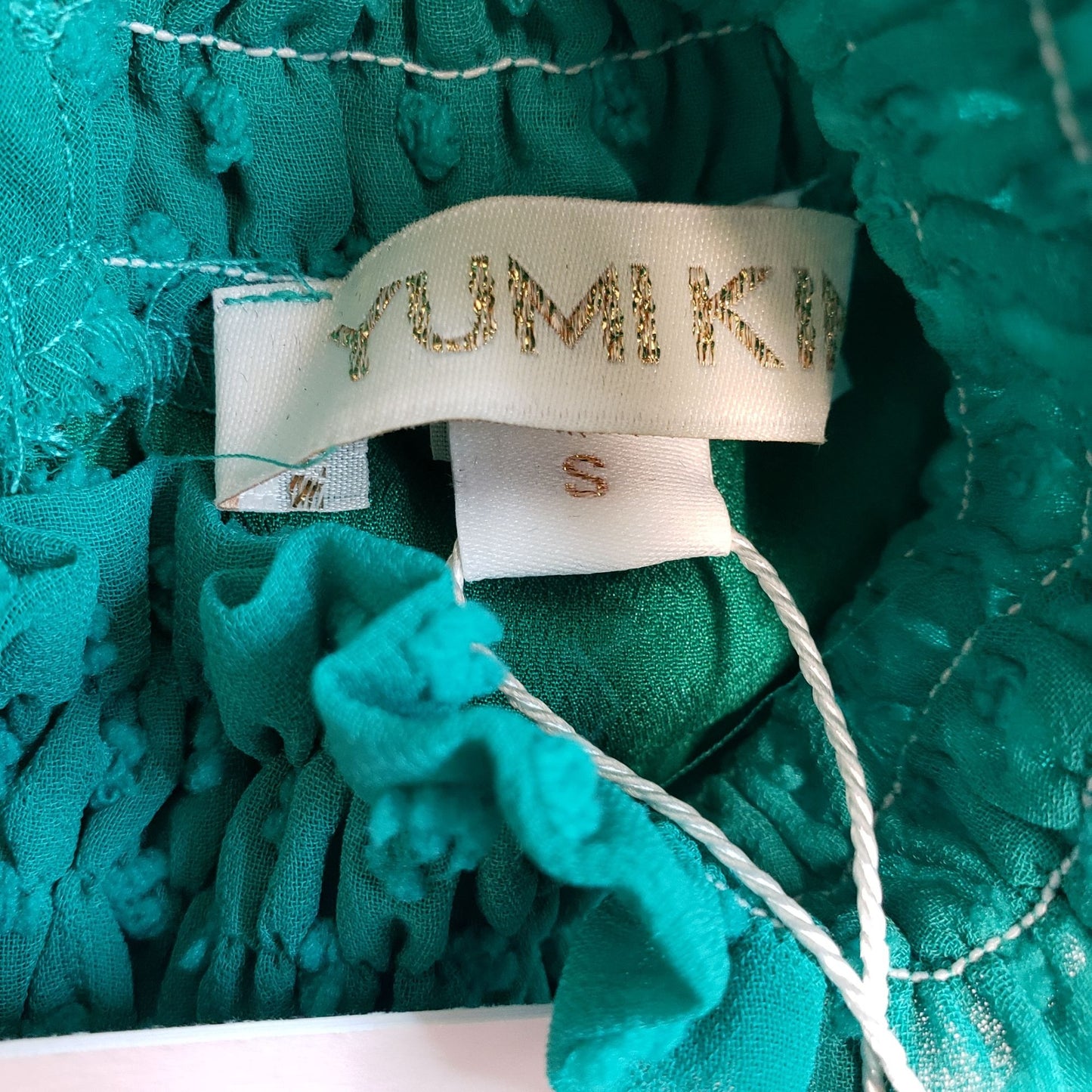 NWT Yumi Kim Class Act Dress in Jewel Emerald Swiss Dot Size Small