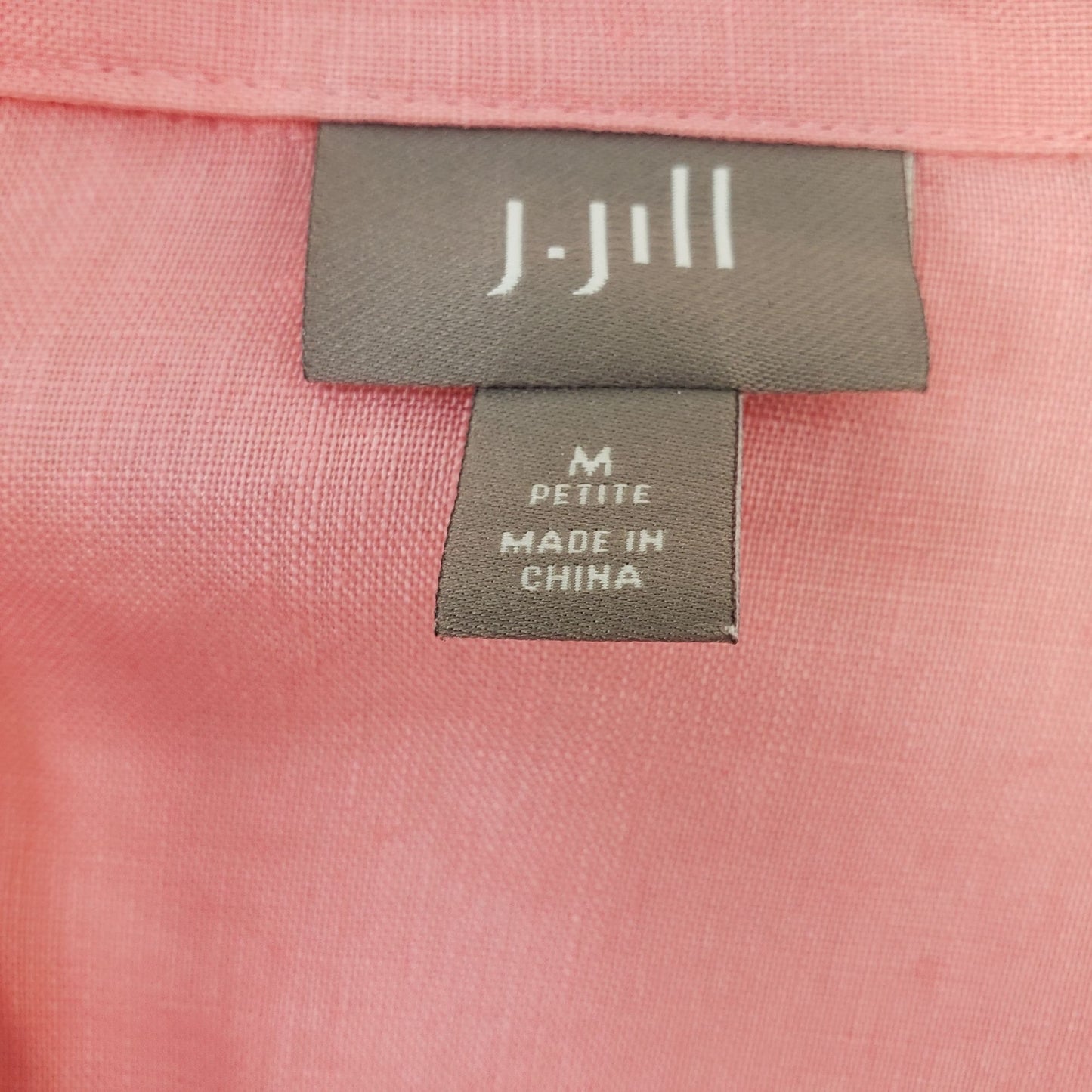 J. Jill 100% Linen Button Down Shirt Size Medium Petite