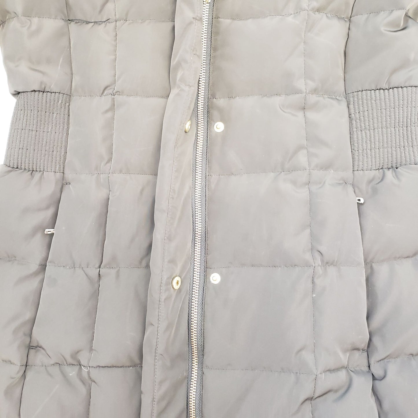 Cole Haan Down Filled Longline Hooded Puffer Coat Size Small