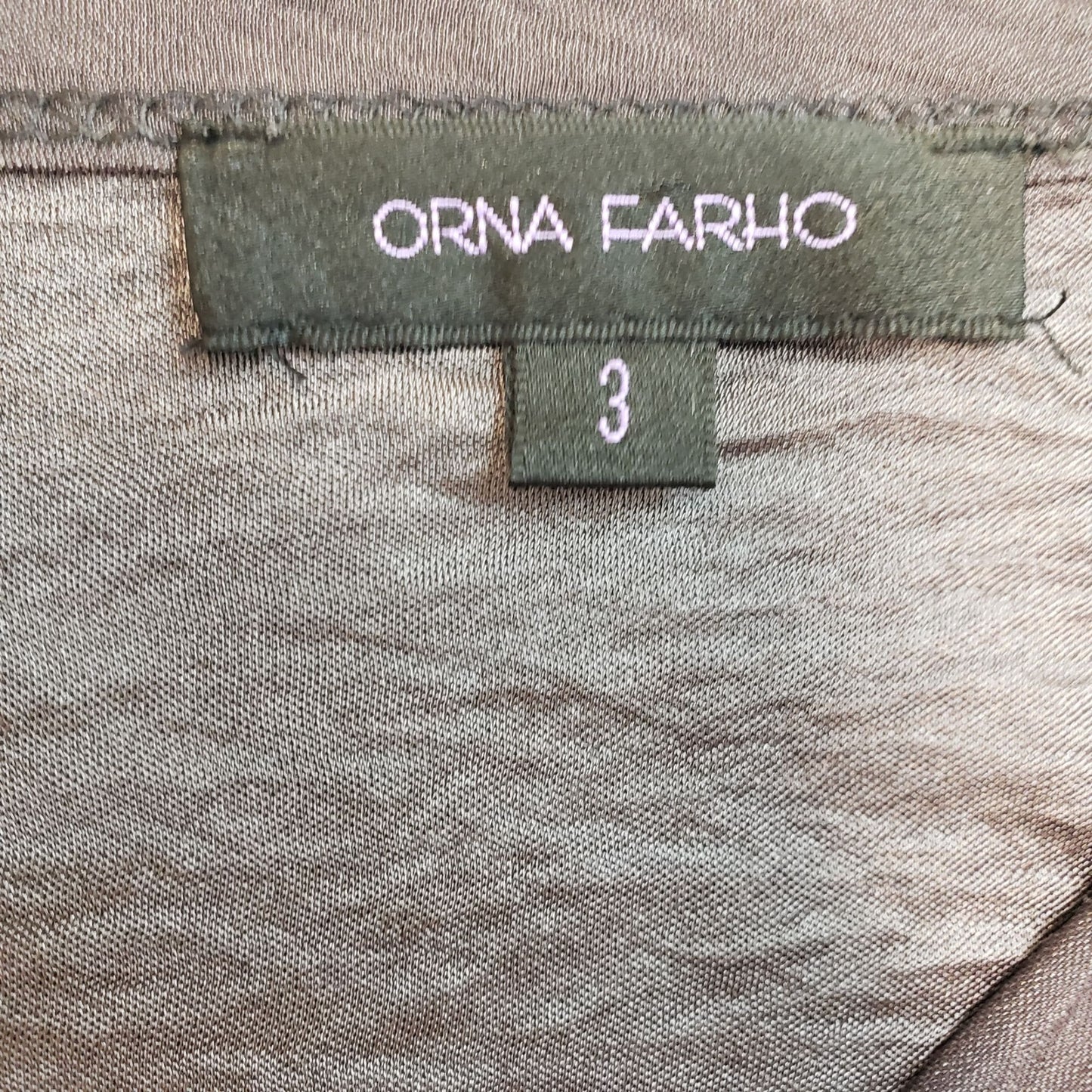 Orna Farho Wool Blend Button Front Blouse with Beaded Embellishment Size 3/Medium