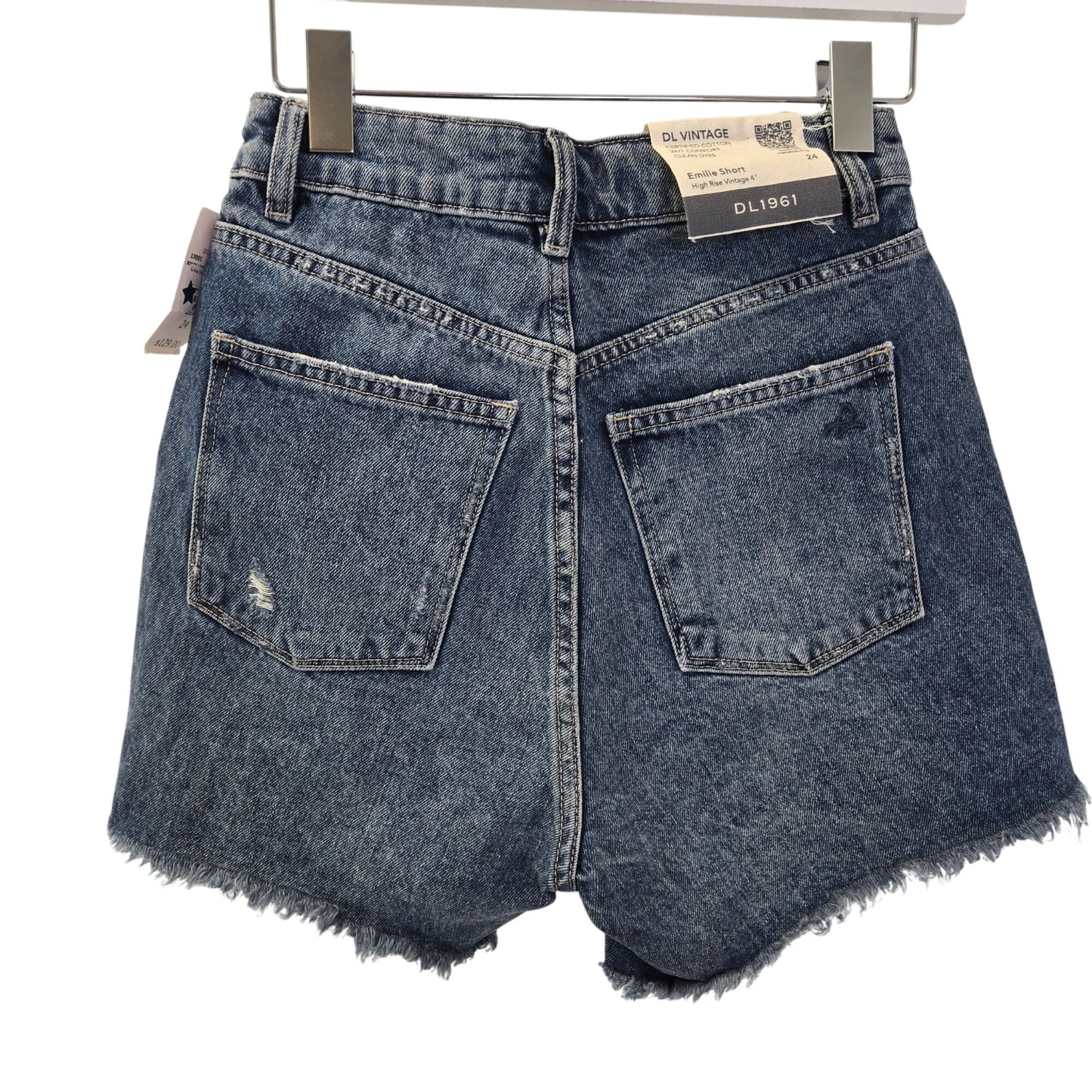 NWT DL1961 Emilie High Rise Vintage Denim Shorts Size 24