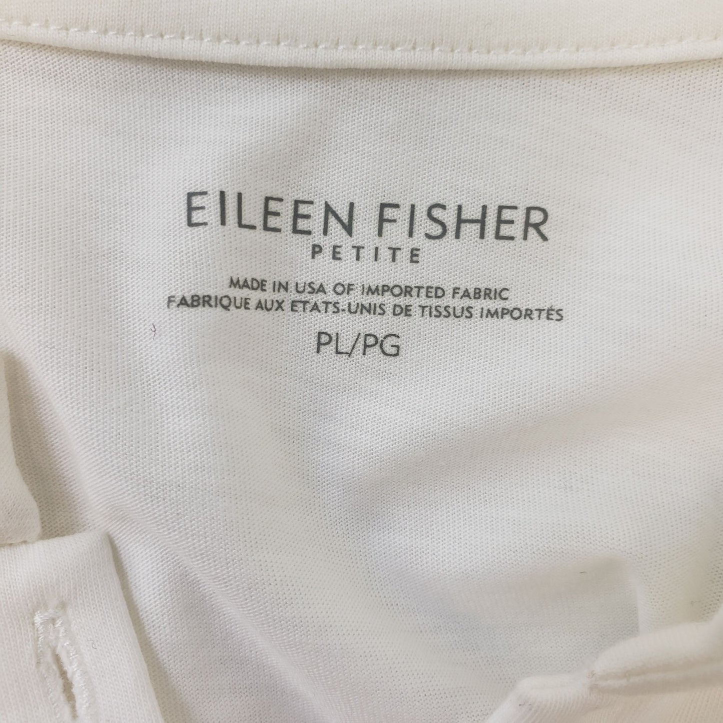Eileen Fisher Cotton Button Down Shirt Size Large Petite