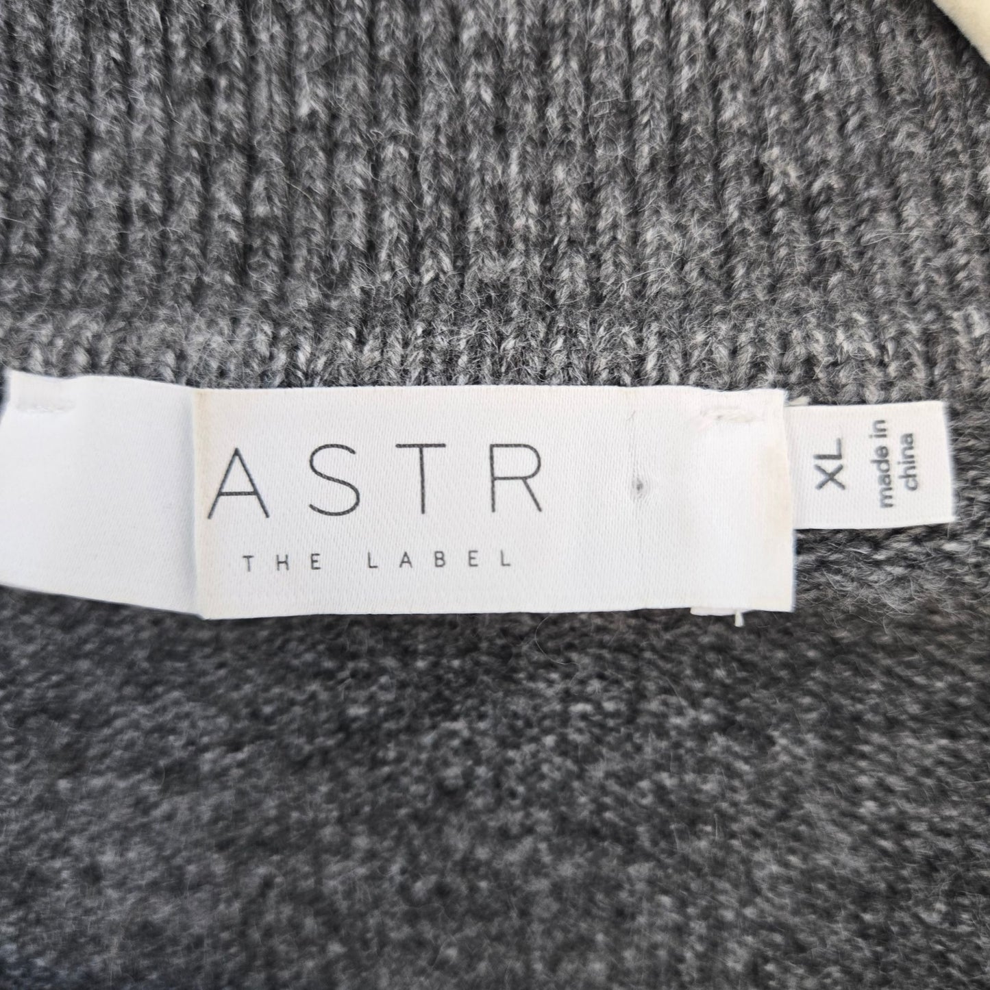 ASTR The Label Wool Blend Collared Cropped Sweater Size XL