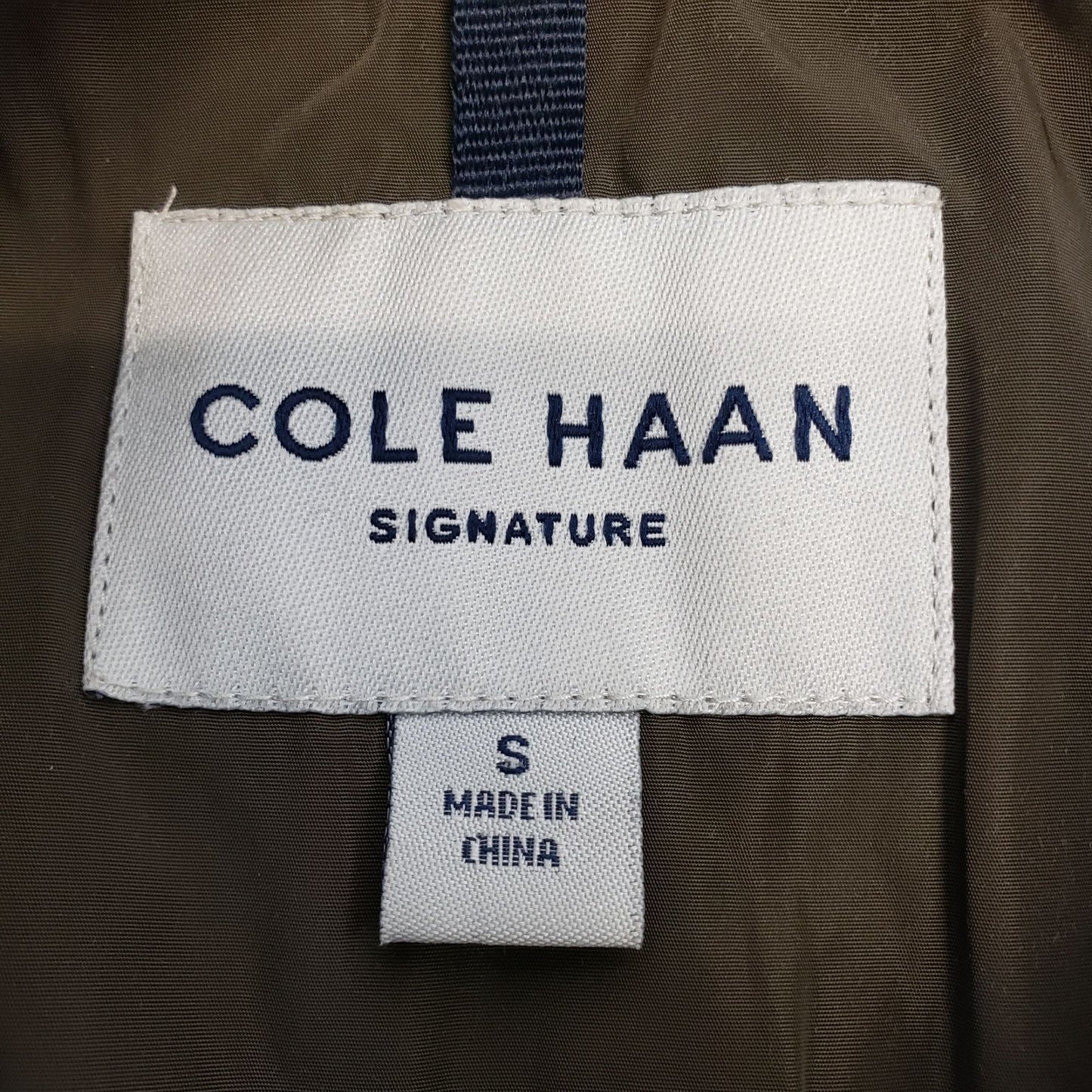 Cole Haan Down Filled Longline Hooded Puffer Coat Size Small