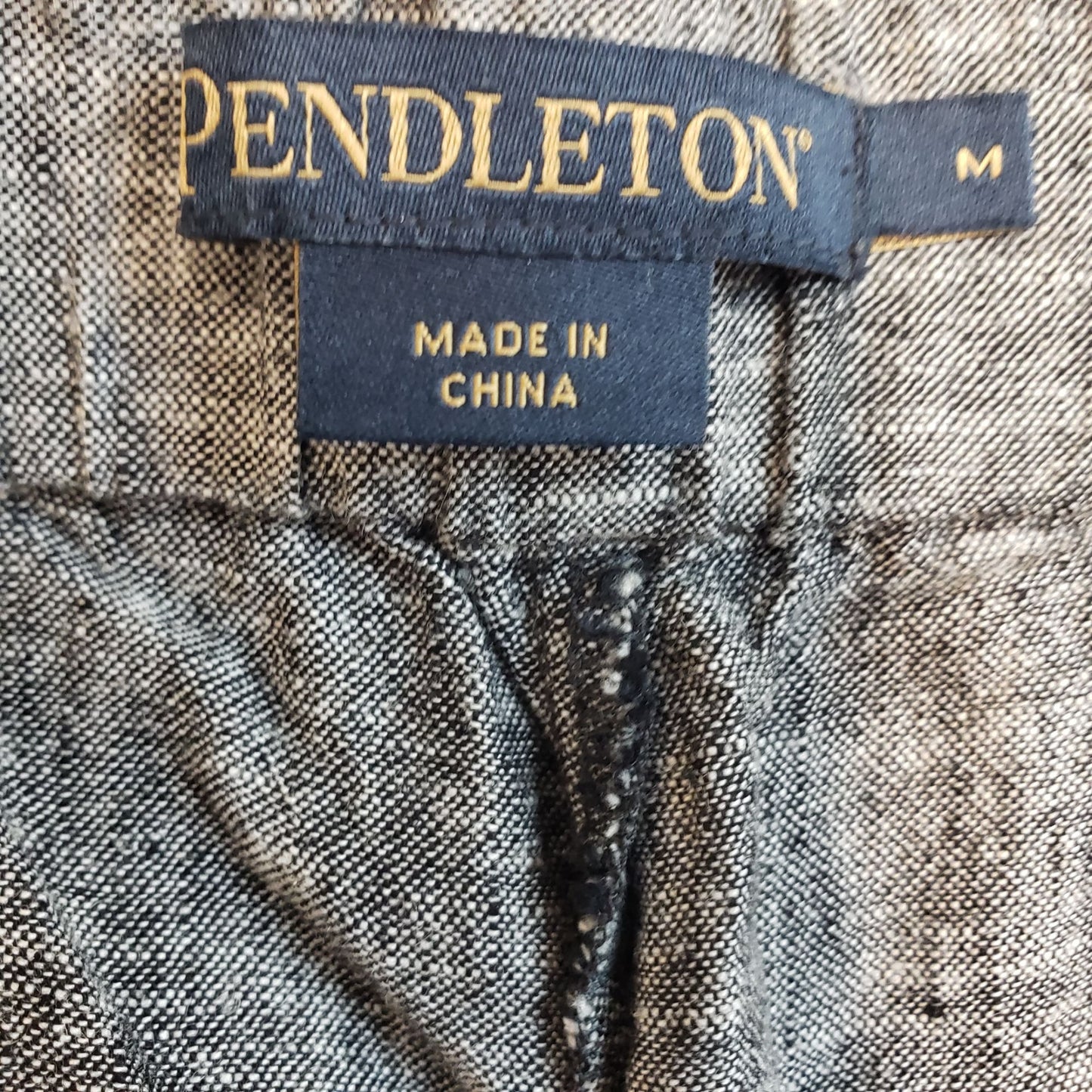 Pendleton Linen Blend Wide Leg Trouser Pants Size Medium