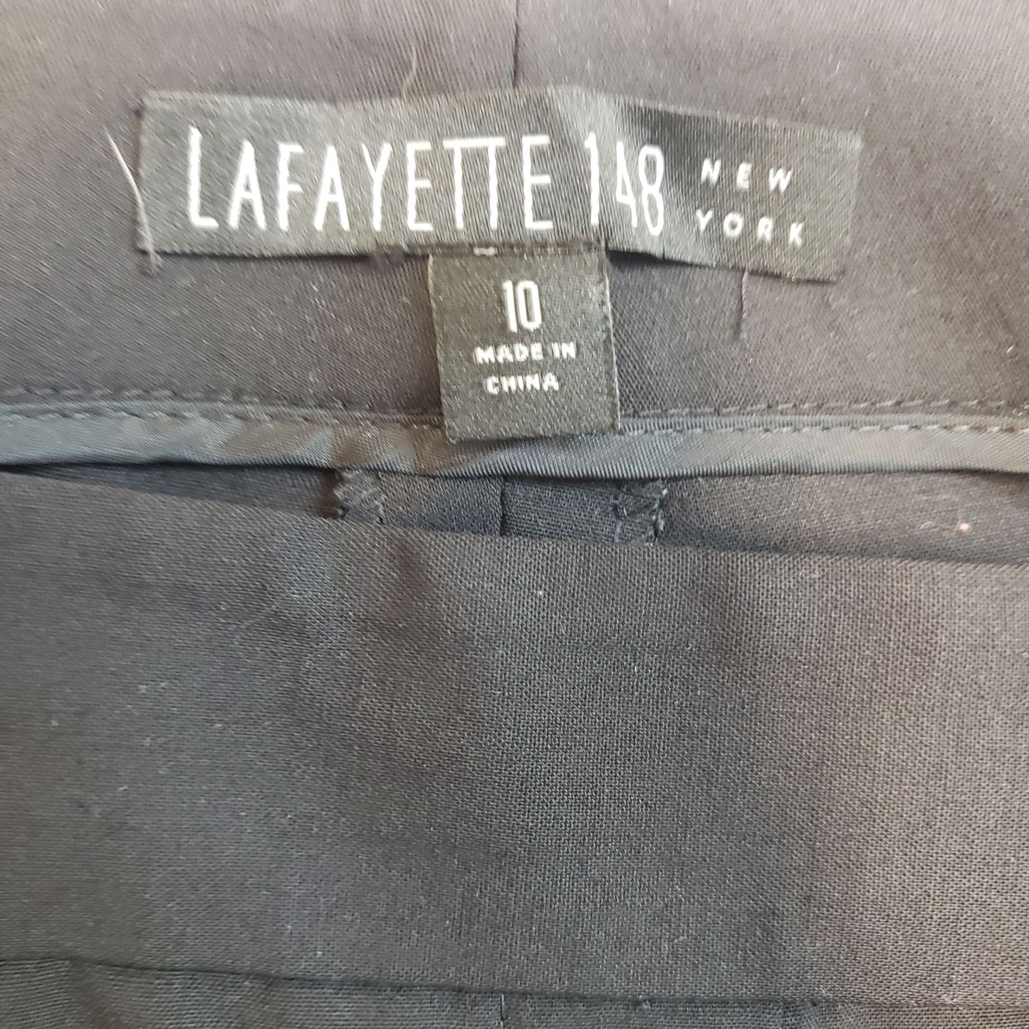 Lafayette 148 New York Stretch Wool Irving Trouser Pants Size 10
