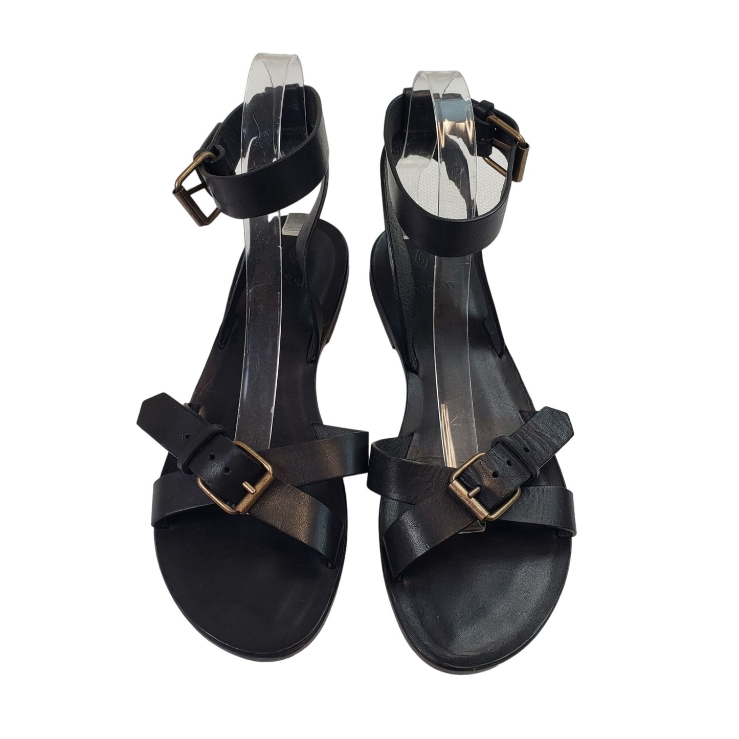 Bash Camelia Leather Strappy Ankle Sandals Size 38/US 7.5