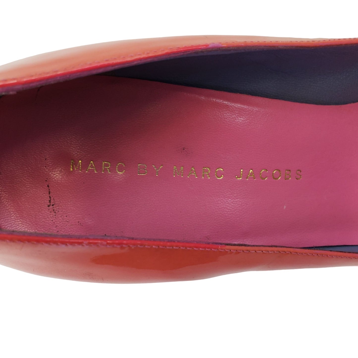 Marc by Marc Jacobs Patent Leather Round Toe Platform Heels Size 38.5/7.5 US