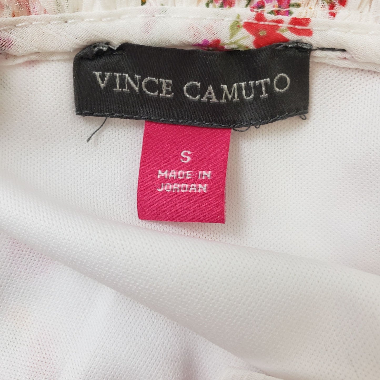 Vince Camuto Floral Tiered Hem Boho Dress Size Small