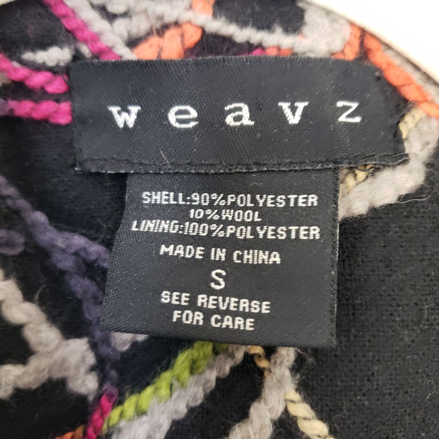 Weavz Wool Blend Embroidered Coat Size Small