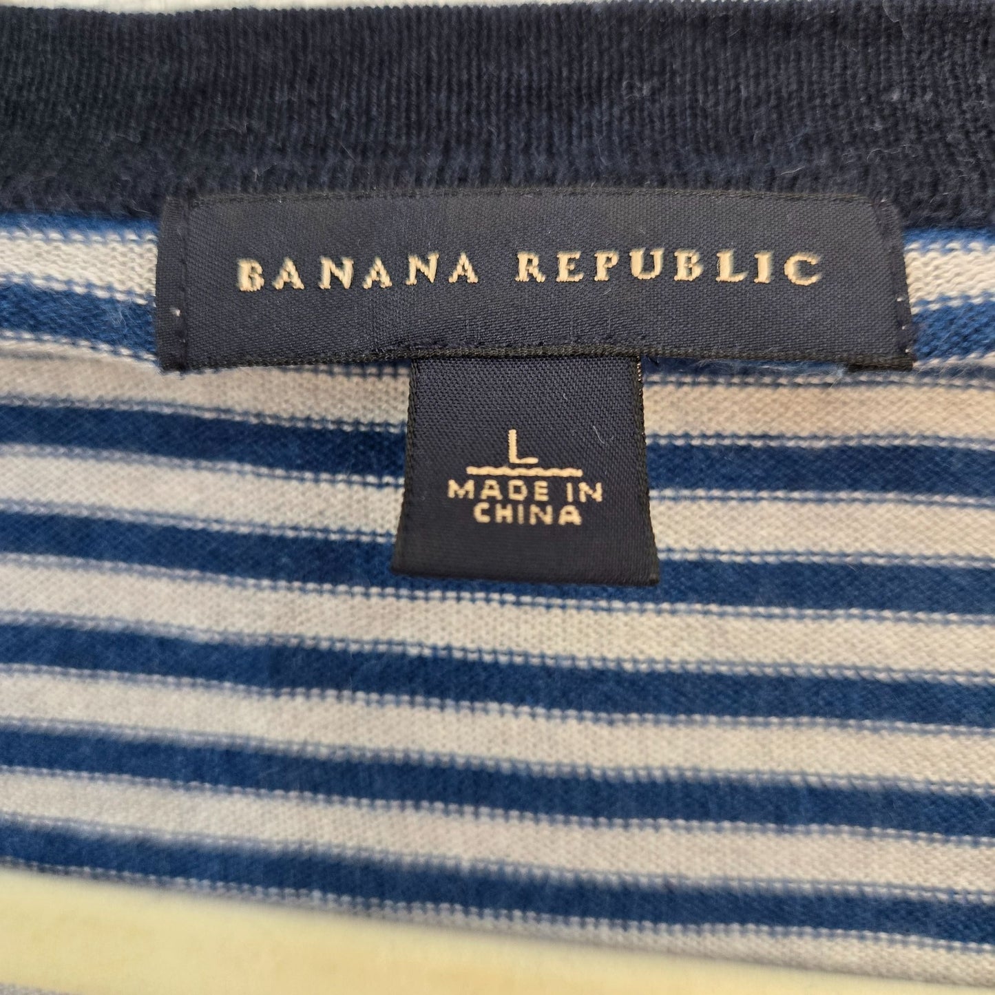 Banana Republic Silk & Linen Blend Striped Cardigan Sweater Size Large