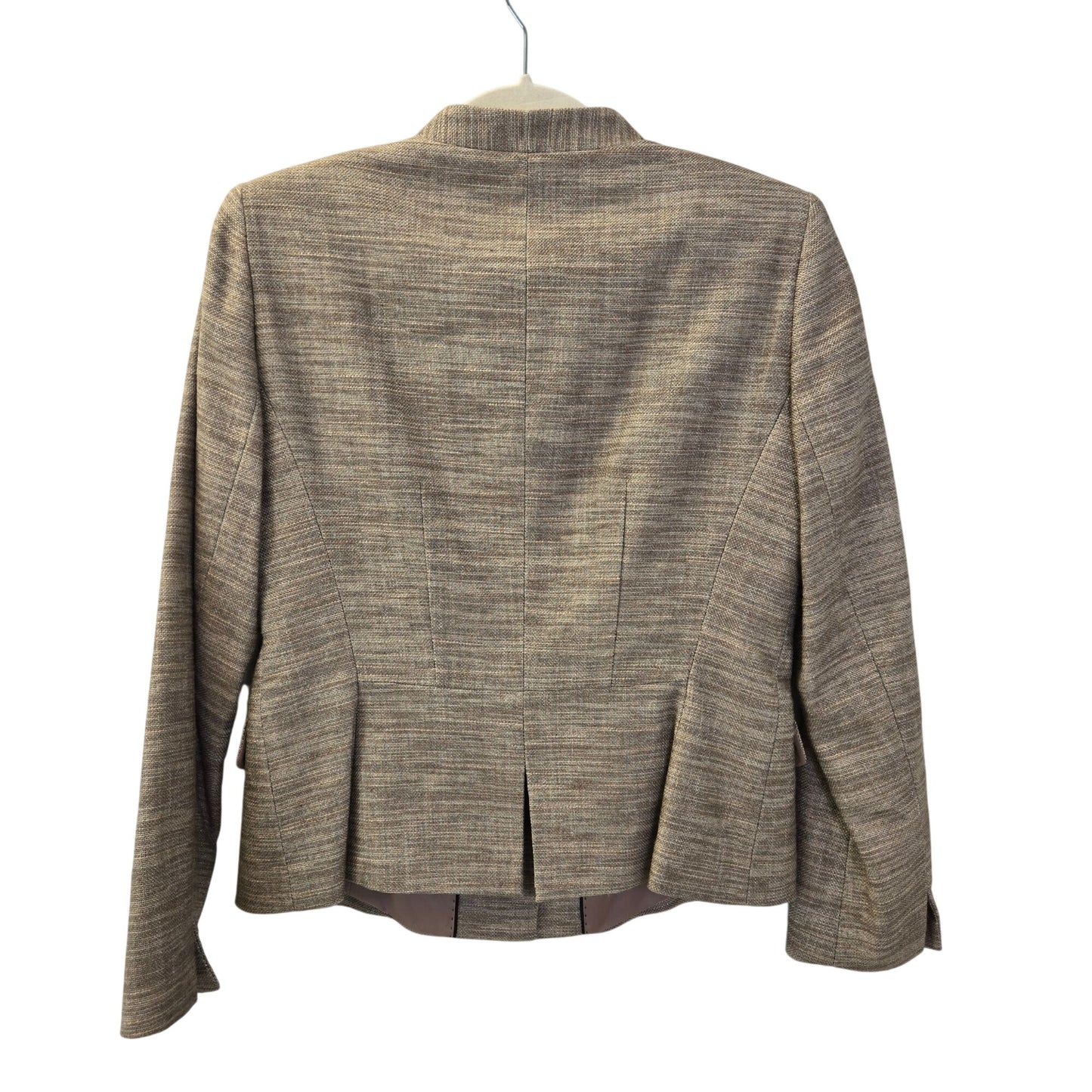 Lafayette 148 New York Linen Blend Tweed Blazer Jacket Size 8 Petite