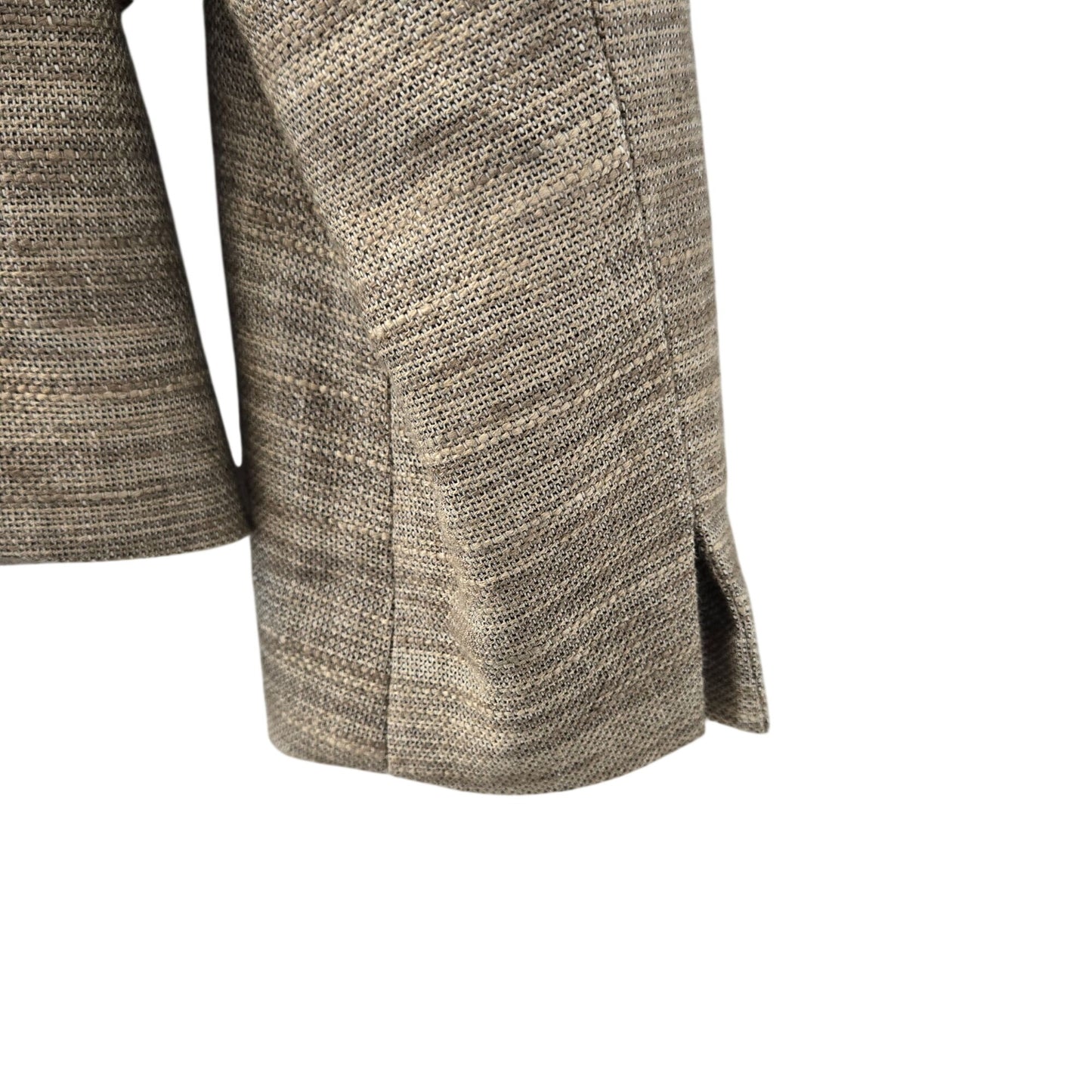 Lafayette 148 New York Linen Blend Tweed Blazer Jacket Size 8 Petite