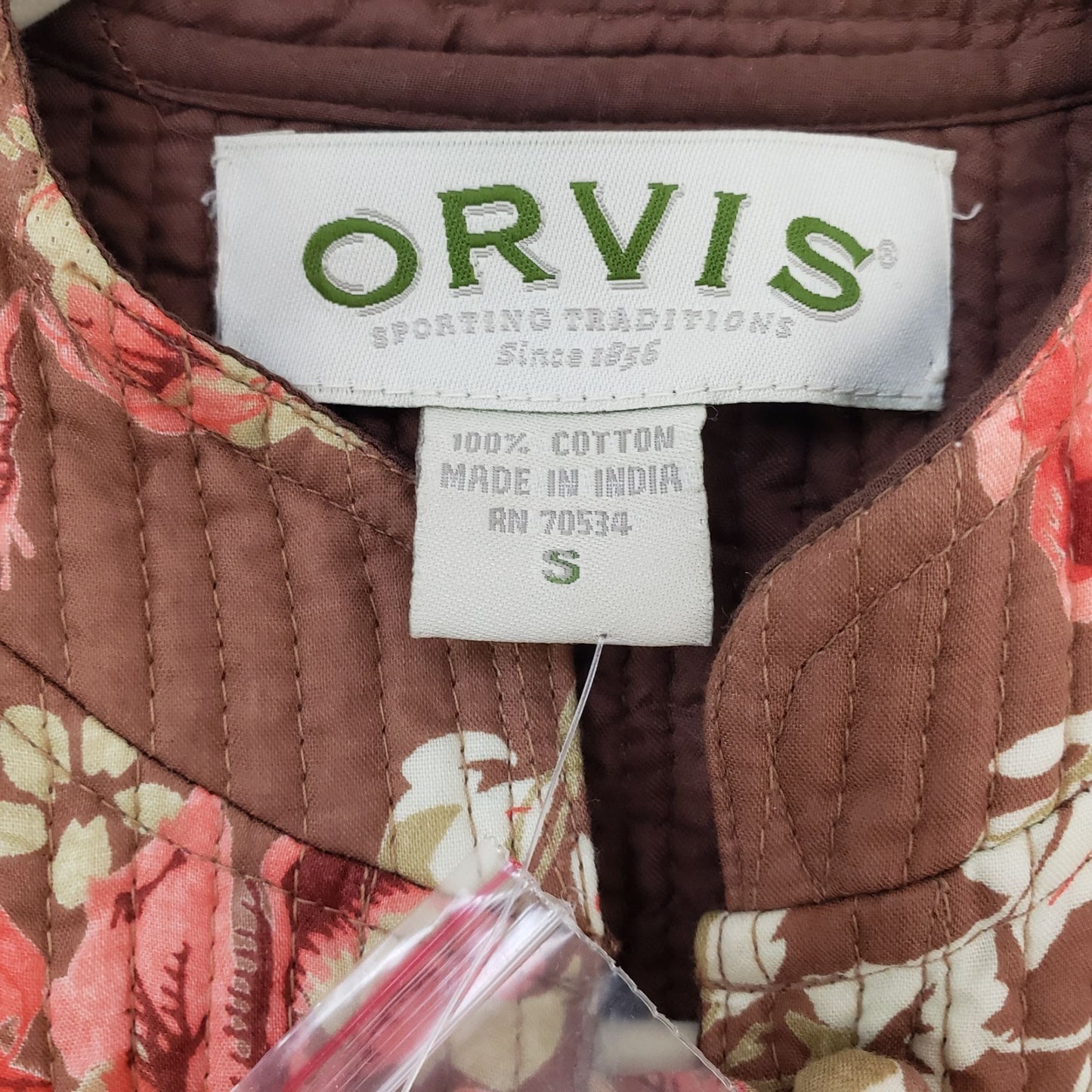 NWT Orvis Floral Quilted Lightweight Jacket Size Small