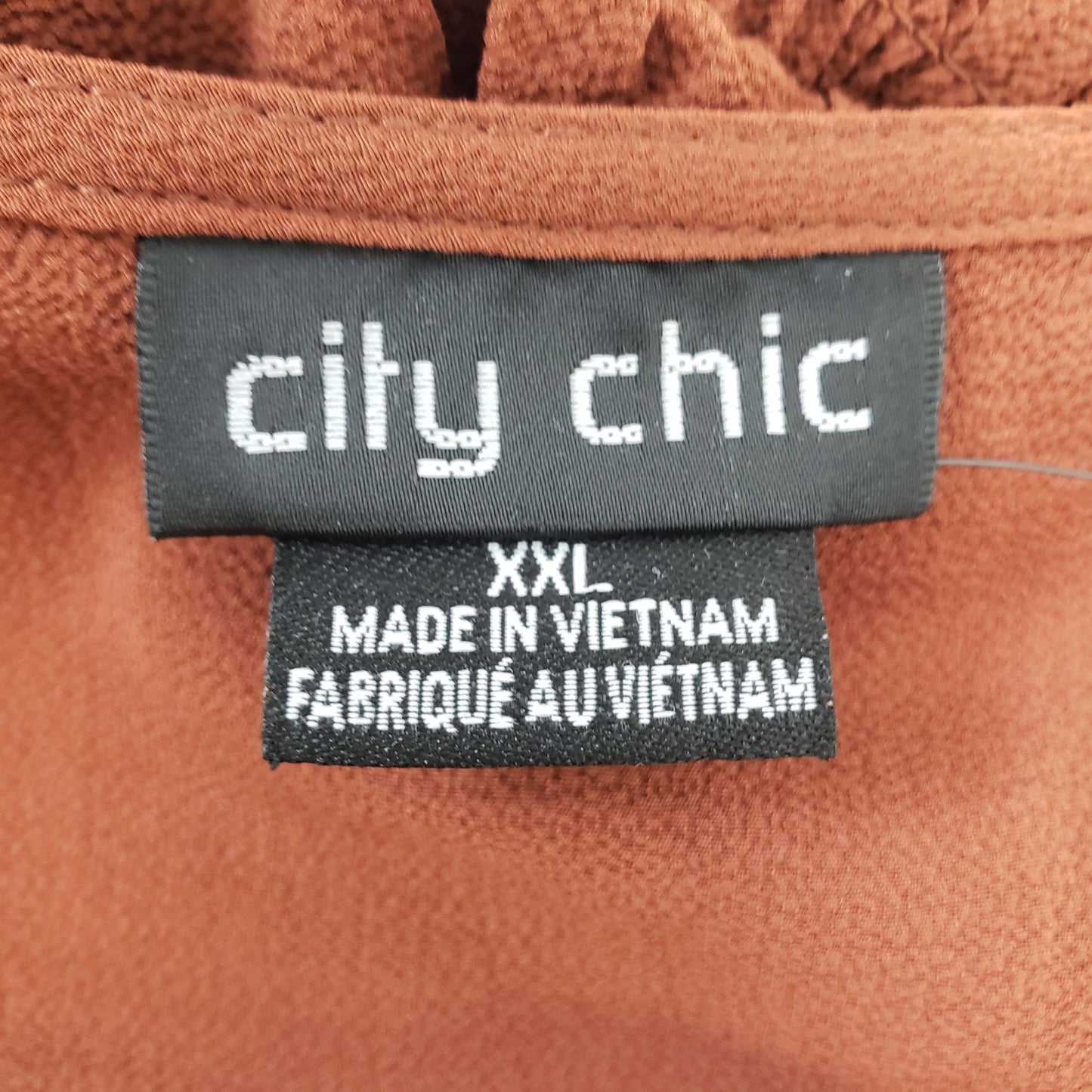NWOT City Chic Smocked Waist Long Sleeve Maxi Dress Size XXL
