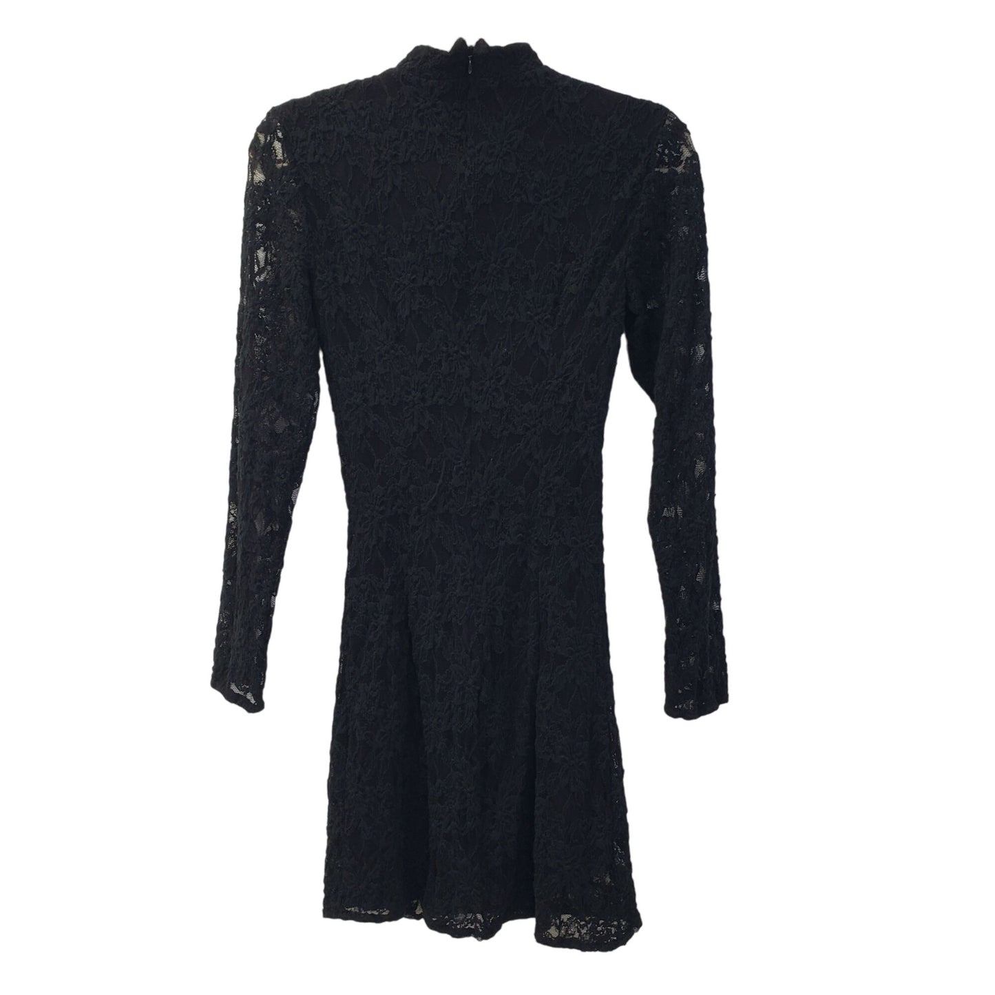 Bardot Lace Overlay Long Sleeve Fit & Flare Dress Size XS