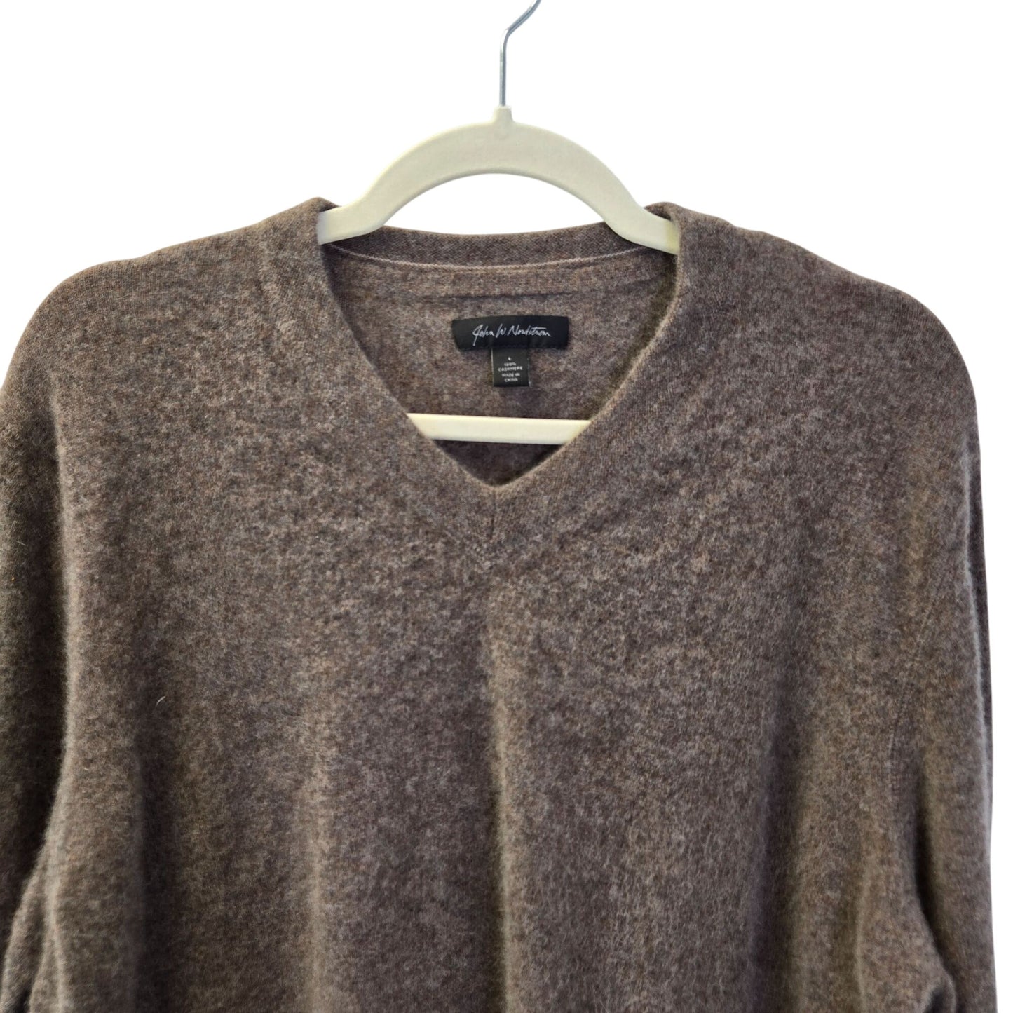 John W. Nordstrom 100% Cashmere V-Neck Sweater Size Large