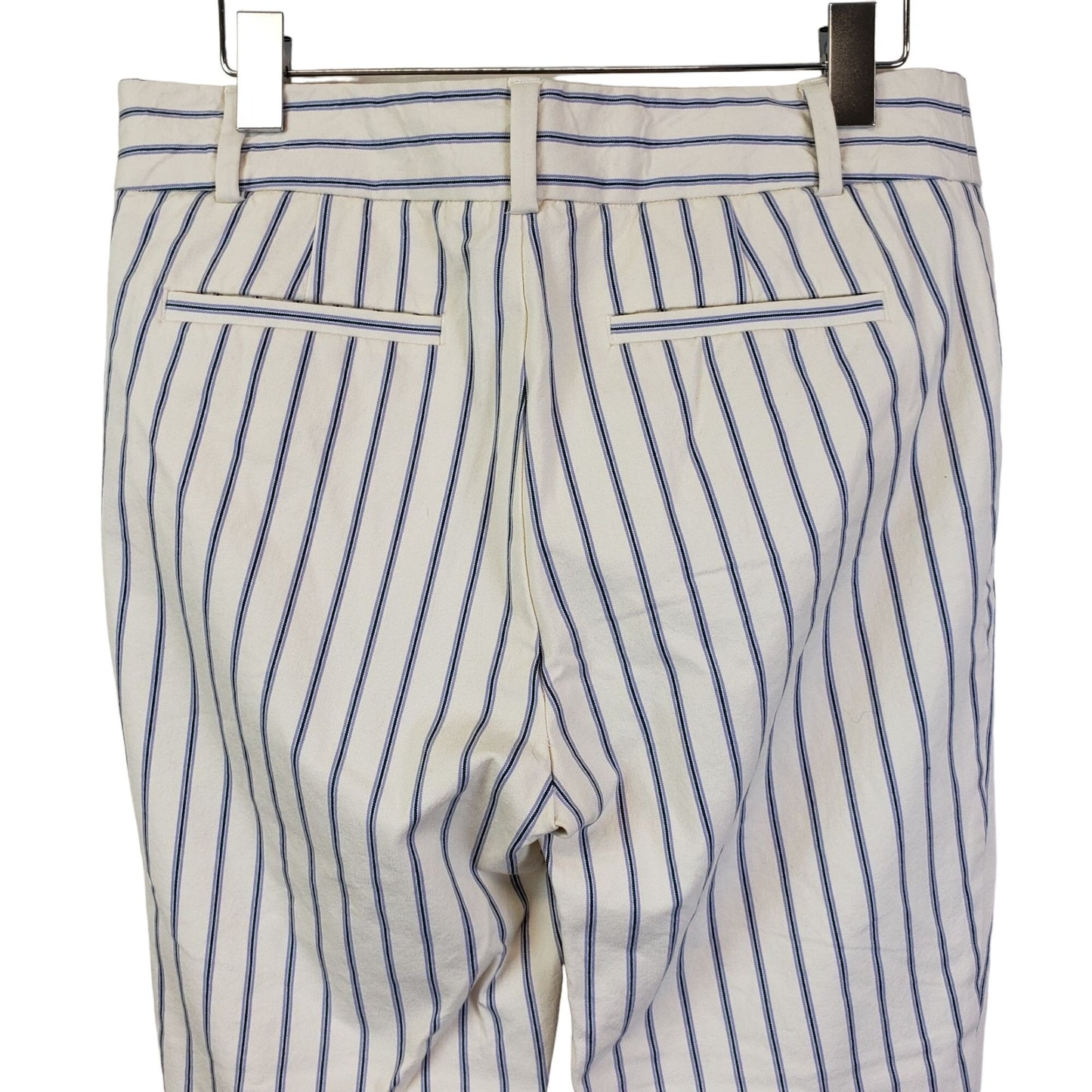 Anthropologie The Essential Slim Striped Crop Pants Size 6