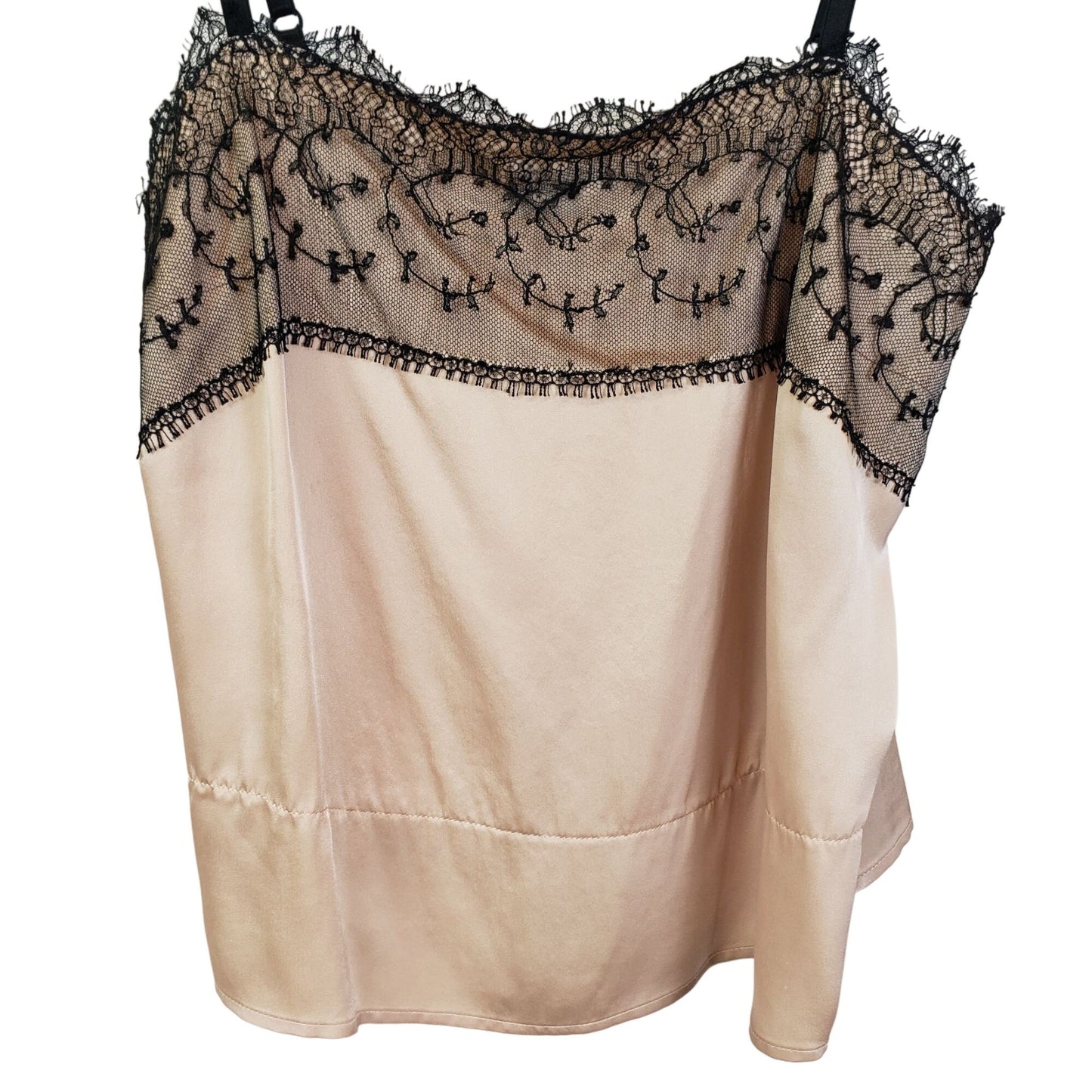 Theory Ellie Lace Trim Cami Top Size Medium