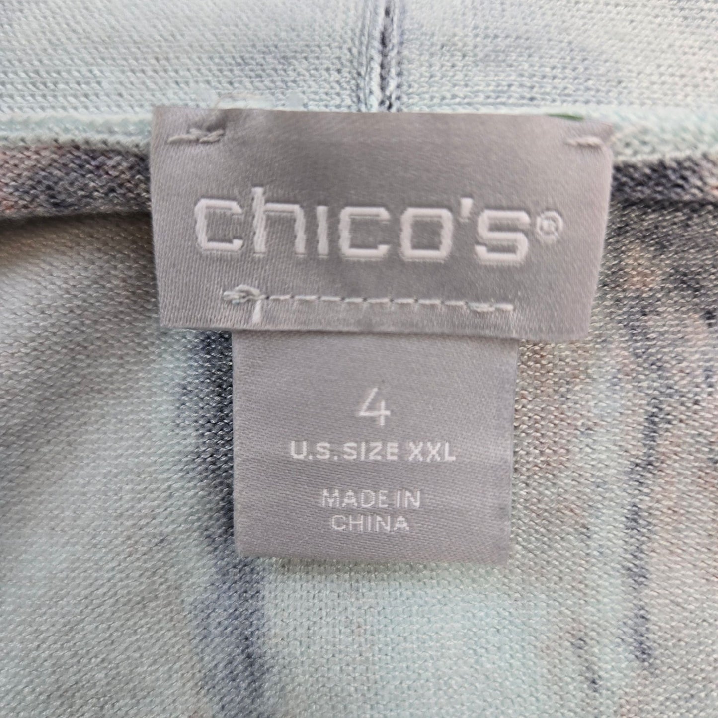 Chico's Butterfly Print Longline Open Cardigan Sweater Size Chico's 4/XXL