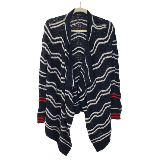 Desigual Striped Open Cardigan Sweater Size Small